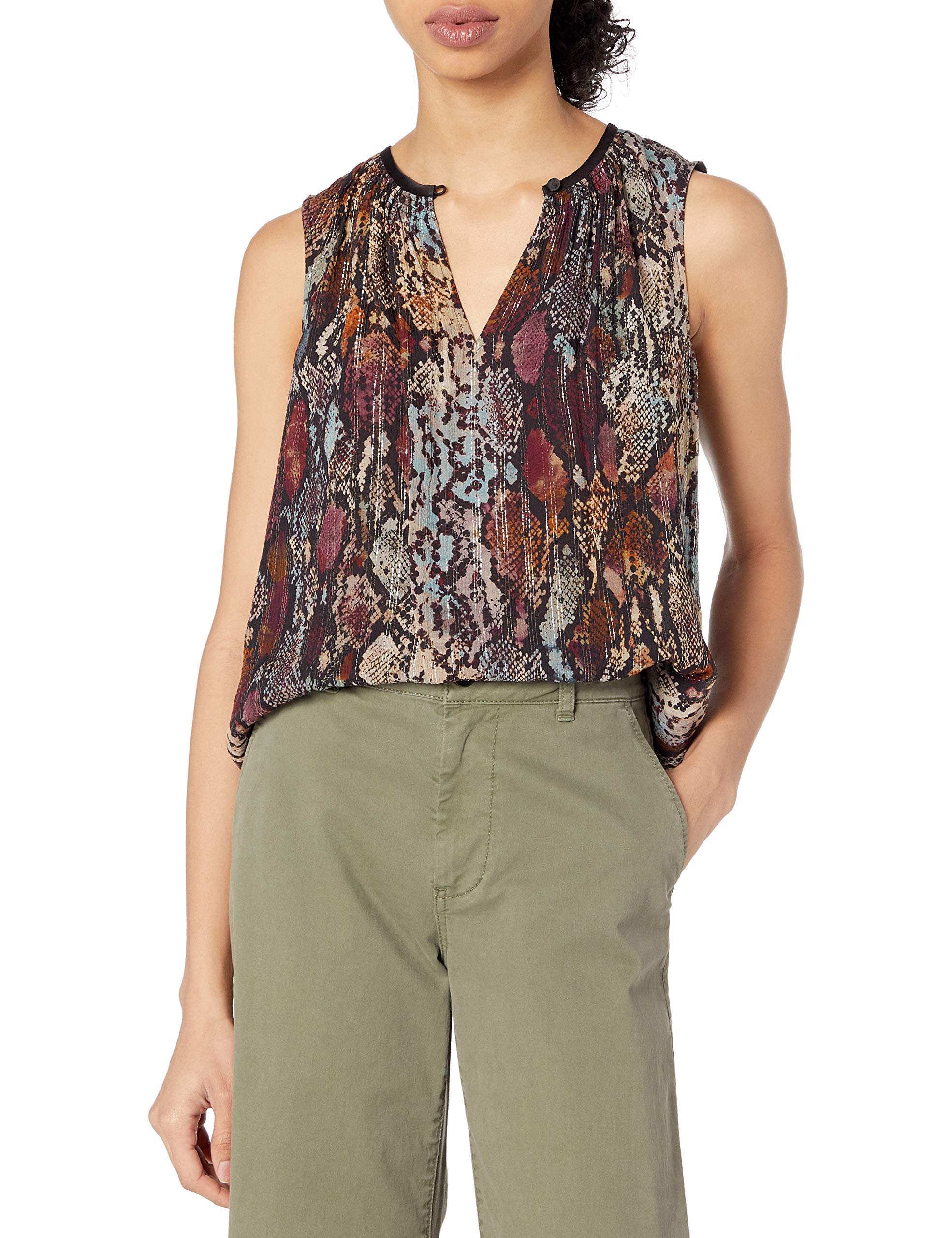 Women's Sleeveless Animal Print Top
