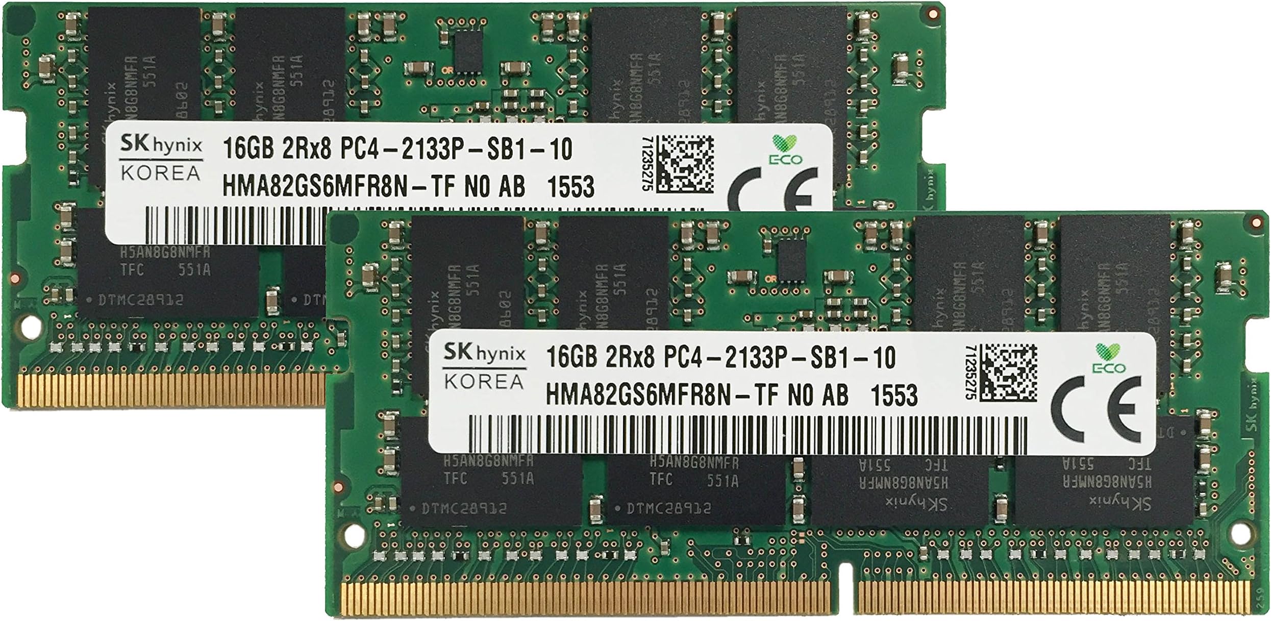 Hynix Original 32GB (2x16GB) Laptop Memory Upgrade Compatible for MSi GS60 6QE 021PT Ghost Pro DDR4 2133 PC4-17000 SODIMM 2Rx8 CL15 1.2v Notebook RAM Adamanta