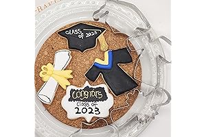Graduation Cookie Cutters Set [Cap, Gown, Diploma & Medallion Shapes]