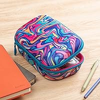 Vista 5 de ZIPIT Estuche de Lápices Colorido para Niñas, Bonito Estuche de Lápices para la Escuela, Caja Organizadora de Papelería de Gran Capacidad