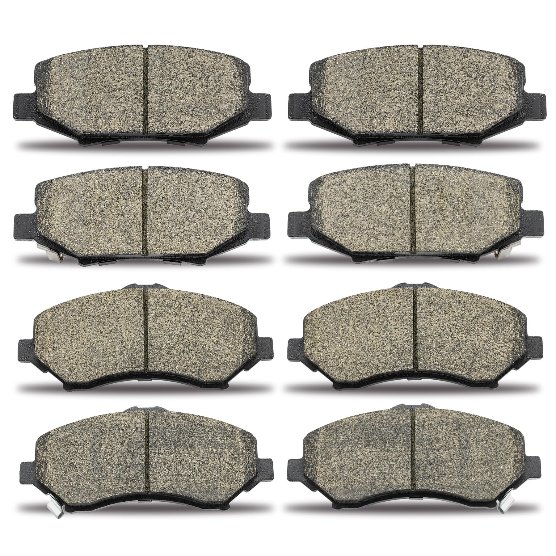 YYZKSK D1273/D1274 Ceramic Brake Pads (8PCS)