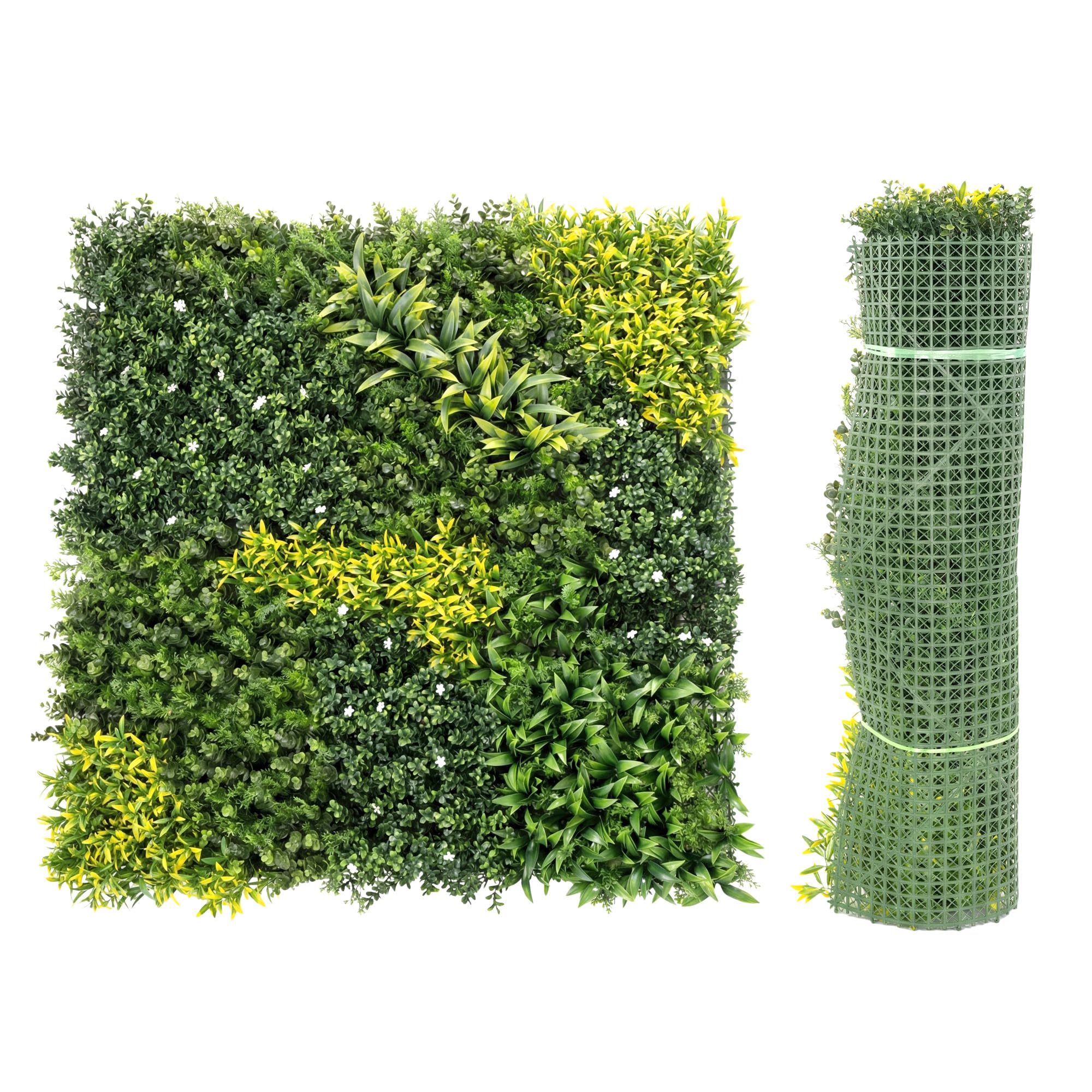 Outsunny Green Artificial Grass Wall Panel, Ery Wall, 100X100 Cm, - 1 - Pe