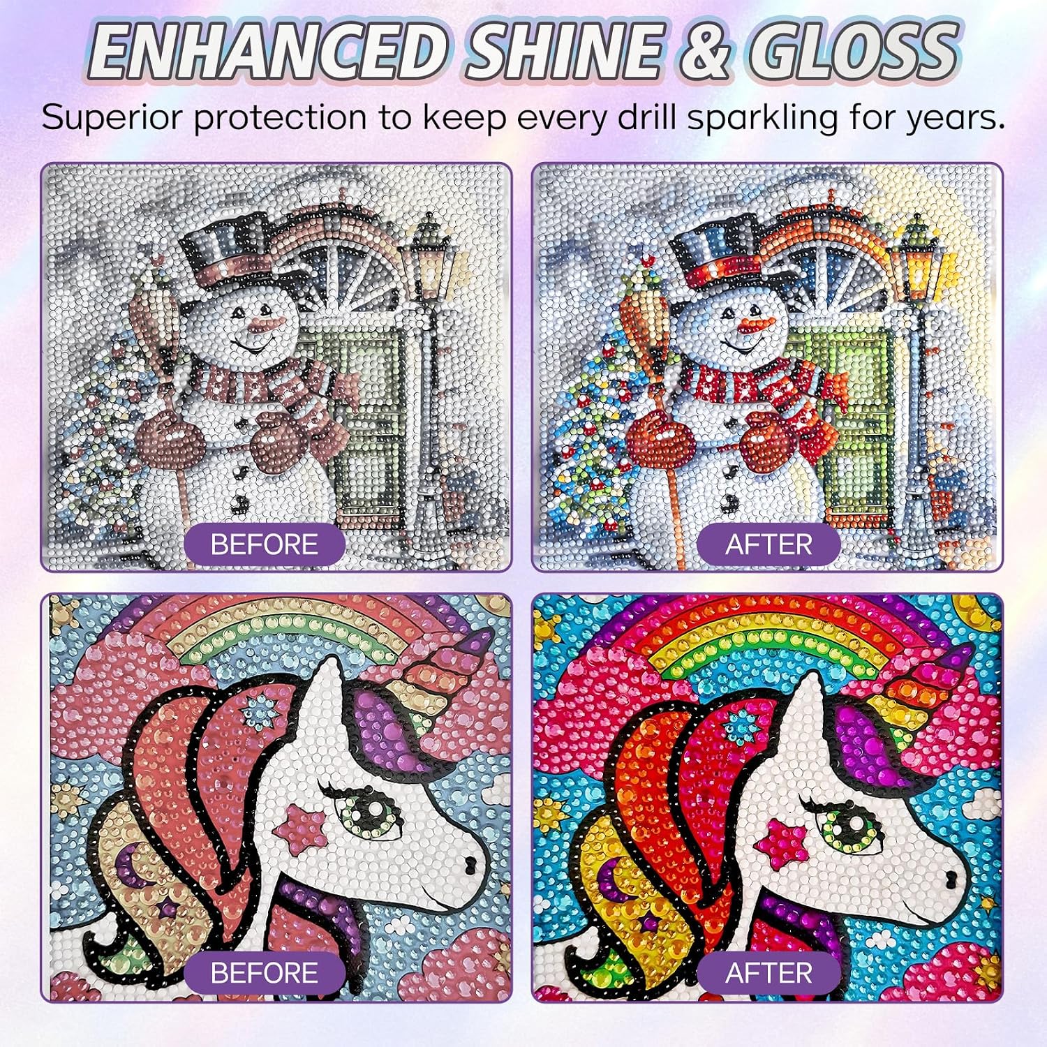 Diamond Painting Sealer Spray, Quick-Drying Diamond Art Sealer for Instant Protection & Enhanced Shine, Long-Lasting Hold for Your Art, Prevents Dust & Fall-Off, Easy Application (100ml)