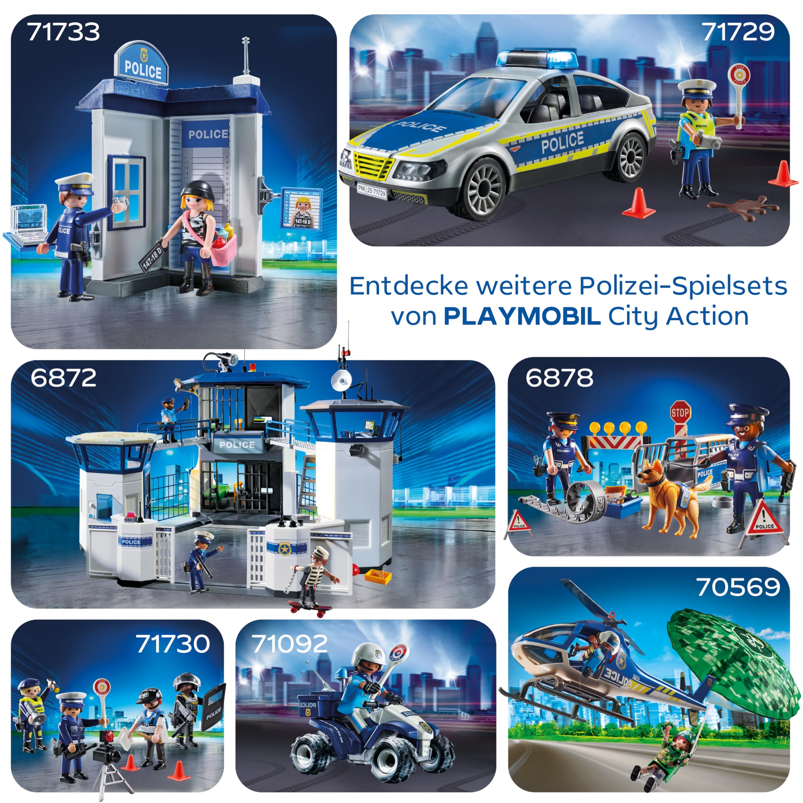 PLAYMOBIL | Cars | Porsche 911 Carrera 4S | Polizei mit Polizei-Licht und Sound | Empfohlen ab 4 Jahren | 70067