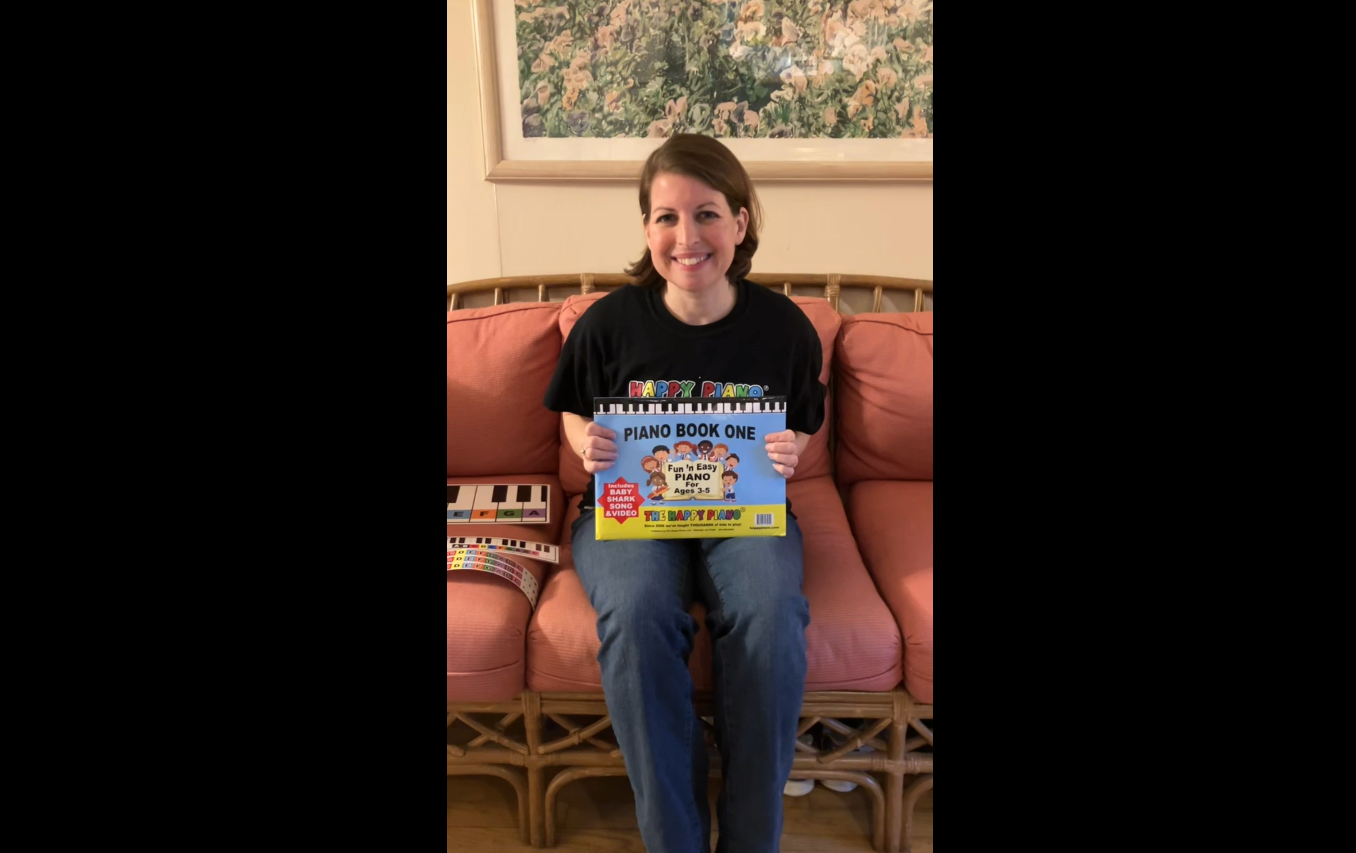 Amazon.com: The HAPPY PIANO KIT-Preschoolers Book & Color Keyboard