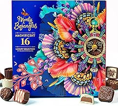 Monty Bojangles Magnificent Belgian Chocolate Gift Box (16 Chocolates 226g), Luxury Chocolates Gift Box, 16 Varieties Of Belgian Chocolates, Milk, White, Dark, Caramel & More Chocolate Selection Box