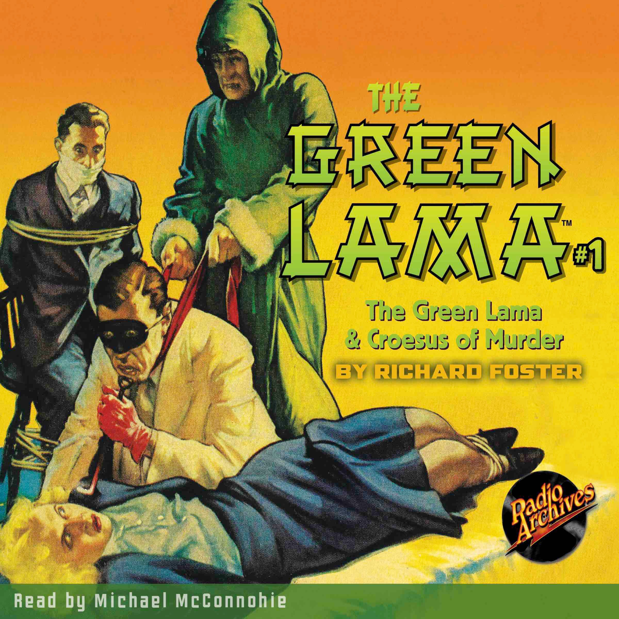 Cover art for The Green Lama #1: The Green Lama & Croesus of Murder