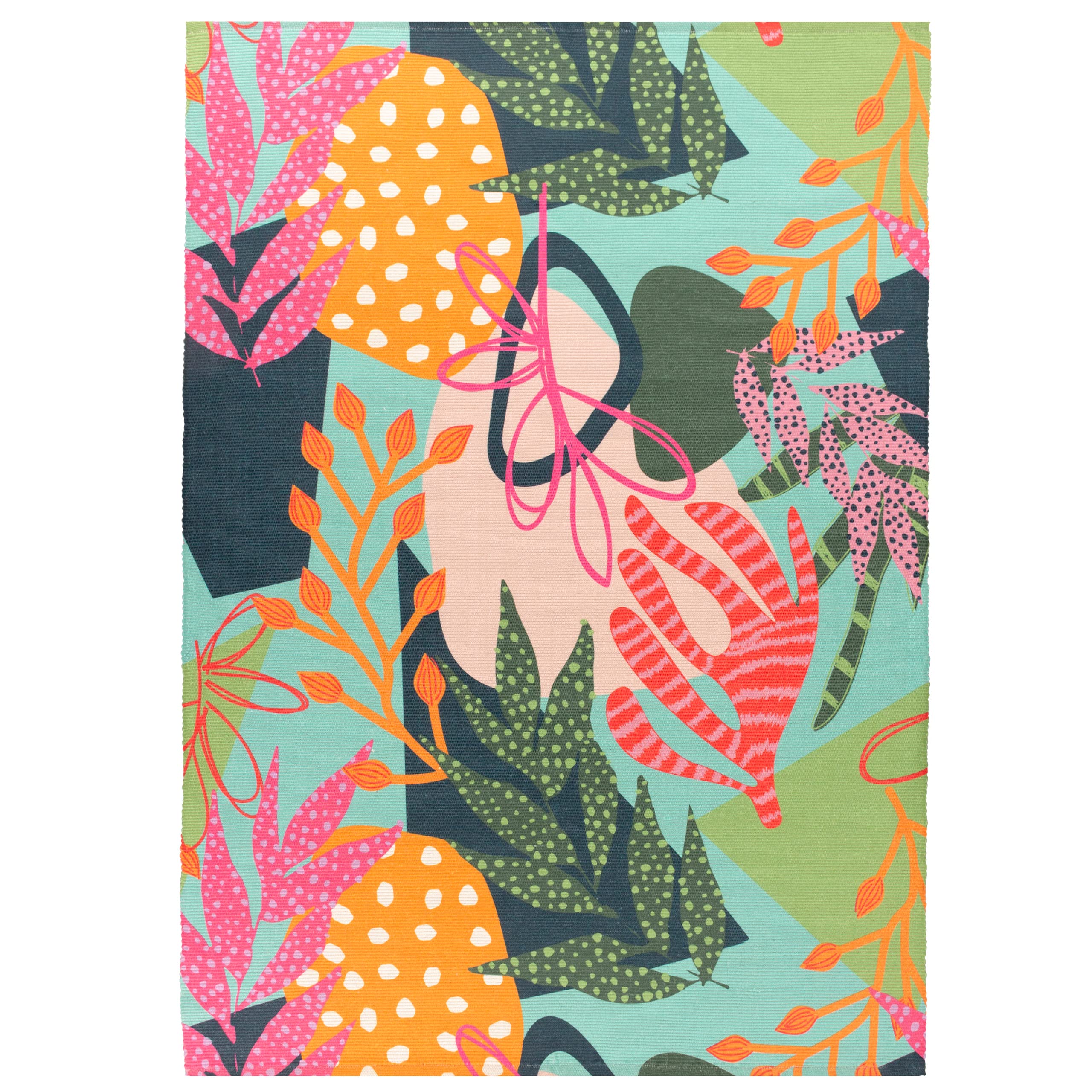 Tapis d'extérieur multicolore anti-moisissure Coralina 120 x 170 cm