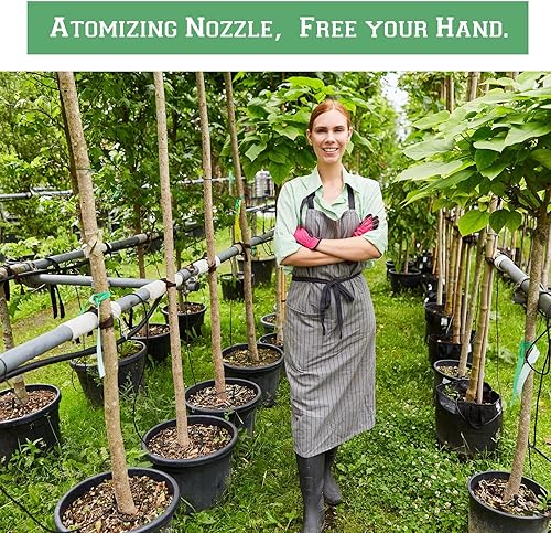 Miniatura 7 de Tujoe 300 piezas de rociadores de micro refracción para jardín, boquillas de pulverización automatizadas, boquilla atomizadora, gotero para sistema
