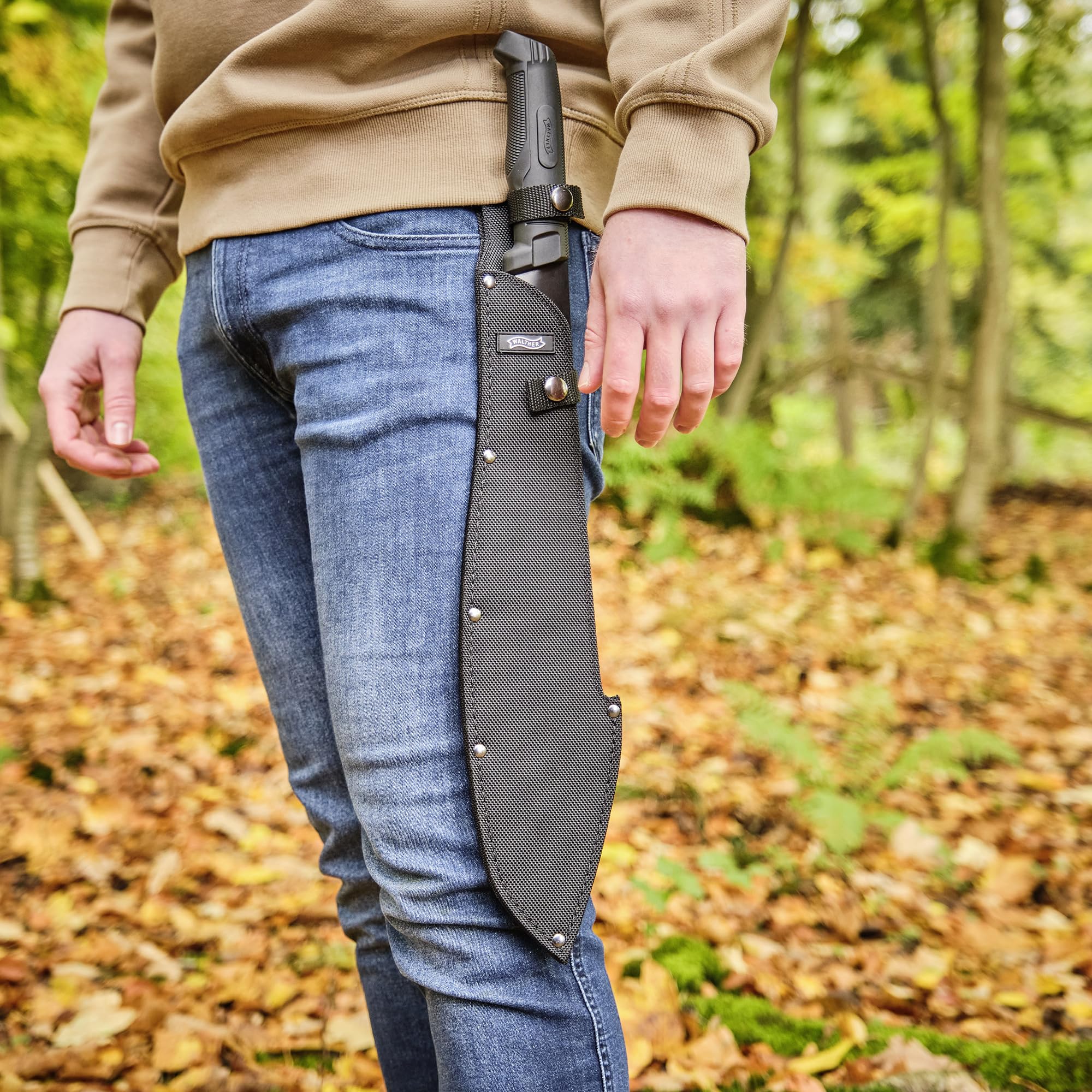 Walther MachTac 1, 440A Stahl, feststehendes Messer, ideal für Outdoor Aktivitäten