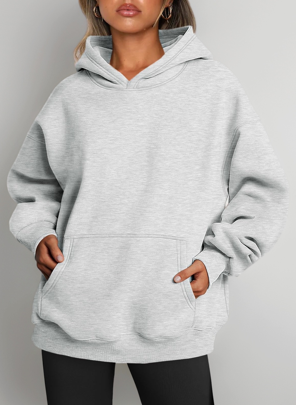 Trendy Queen Womens Oversized Hoodies Fleece Sweatshirts Fall Fashion 2025 Pullover Sweaters Winter Clothes