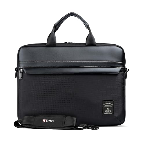 ELMIRA Laptop Messenger Bag for Men & Women – Stylish Office Bag, 15.6 Inch Executive Laptop Side Bag, Corporate & Travel Messenger Laptop Bag (Black)