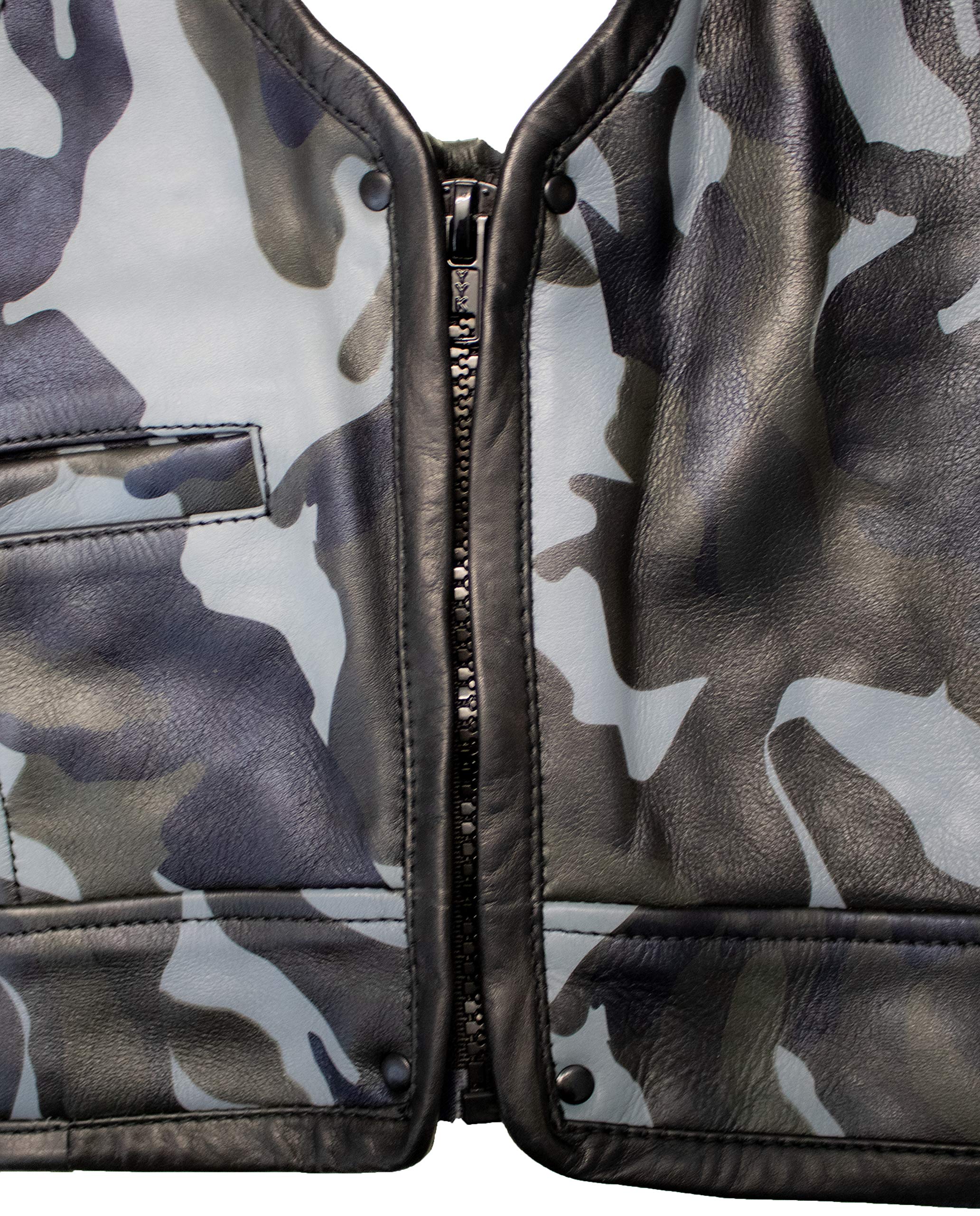 MDM - Gorro de piel para hombre, diseño de camuflaje