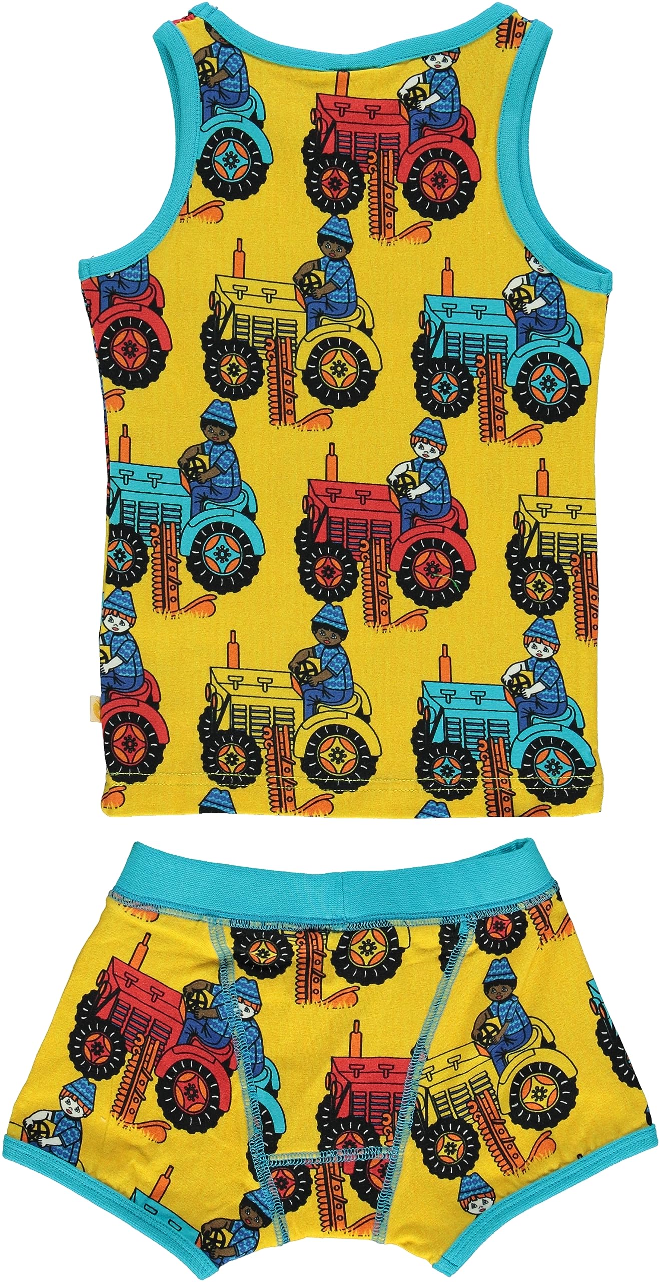 Småfolk Jungen Underwear Tractor Base Layer Set