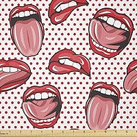 Vista 67 de Lunarable Tela suculenta de The Yard, flores en acuarela estilo pintura coloridas flores de primavera tema de jardinería, tela de microfibra