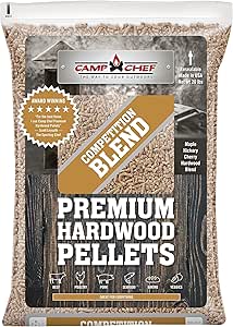 Camp Chef Competition Blend BBQ Pellets, Hardwood Pellets for Grill, Smoke, Bake, Roast, Braise and BBQ, 20 lb. Bag