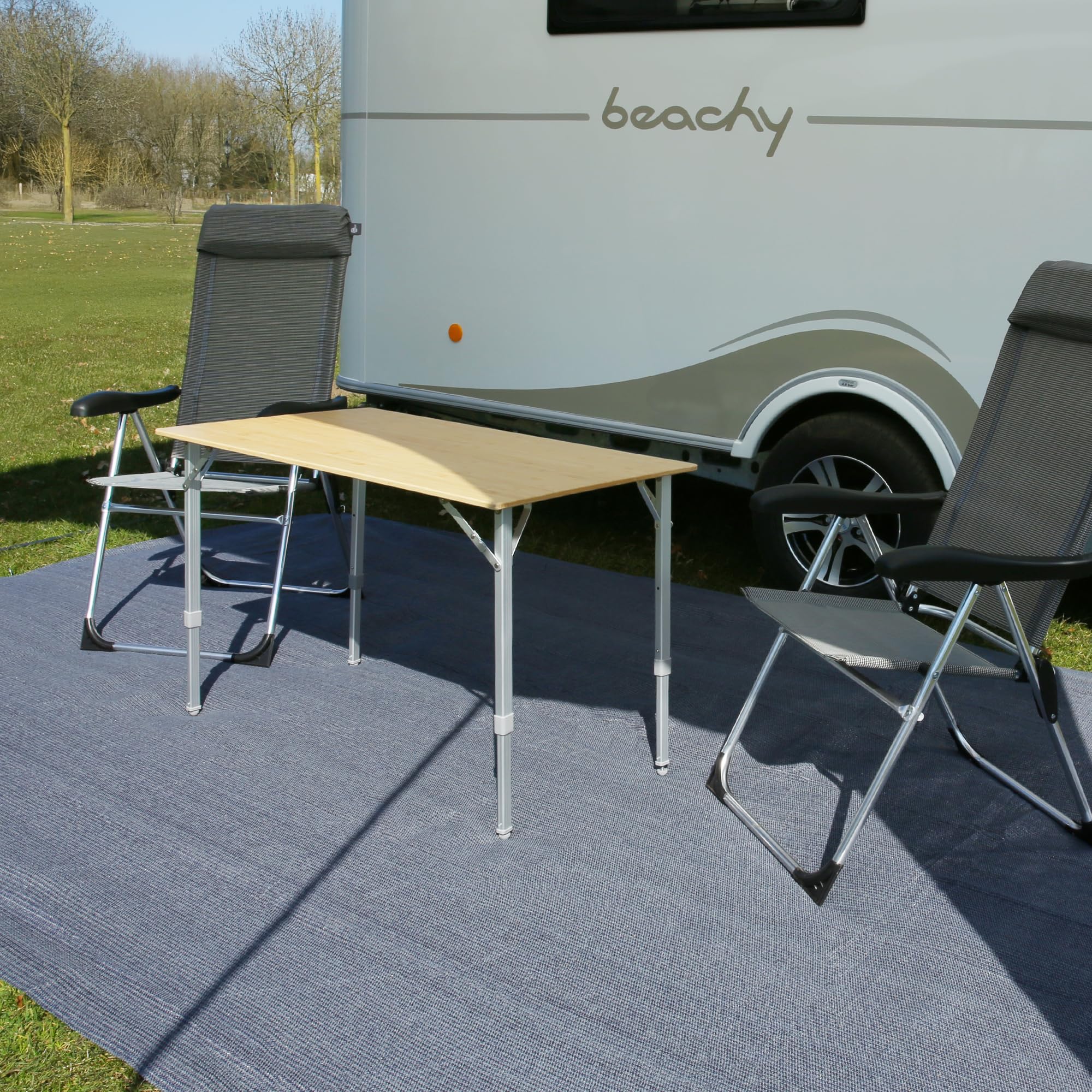 your GEAR Toskana HDPE Vorzeltteppich 300x400cm – Robuster wetterfester Outdoor Teppich, atmungsaktiver Zeltteppich, vielseitig für Camping, Balkon, Picknick, mit Tasche & D-Ringen – Camping Zubehör