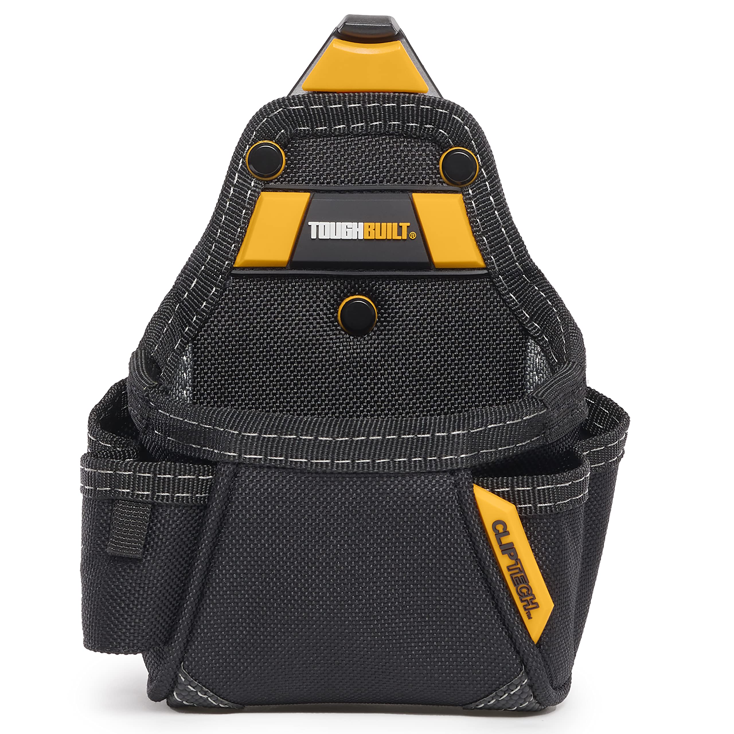 ToughBuilt Mètre Ruban/Pochette Multi-Usage, Pochette à Outils Robuste avec hub ClipTech, Tissu renforcé 1680D, Clip à mesurer, Design Multi-Poches pour Les Professionnels des métiers et