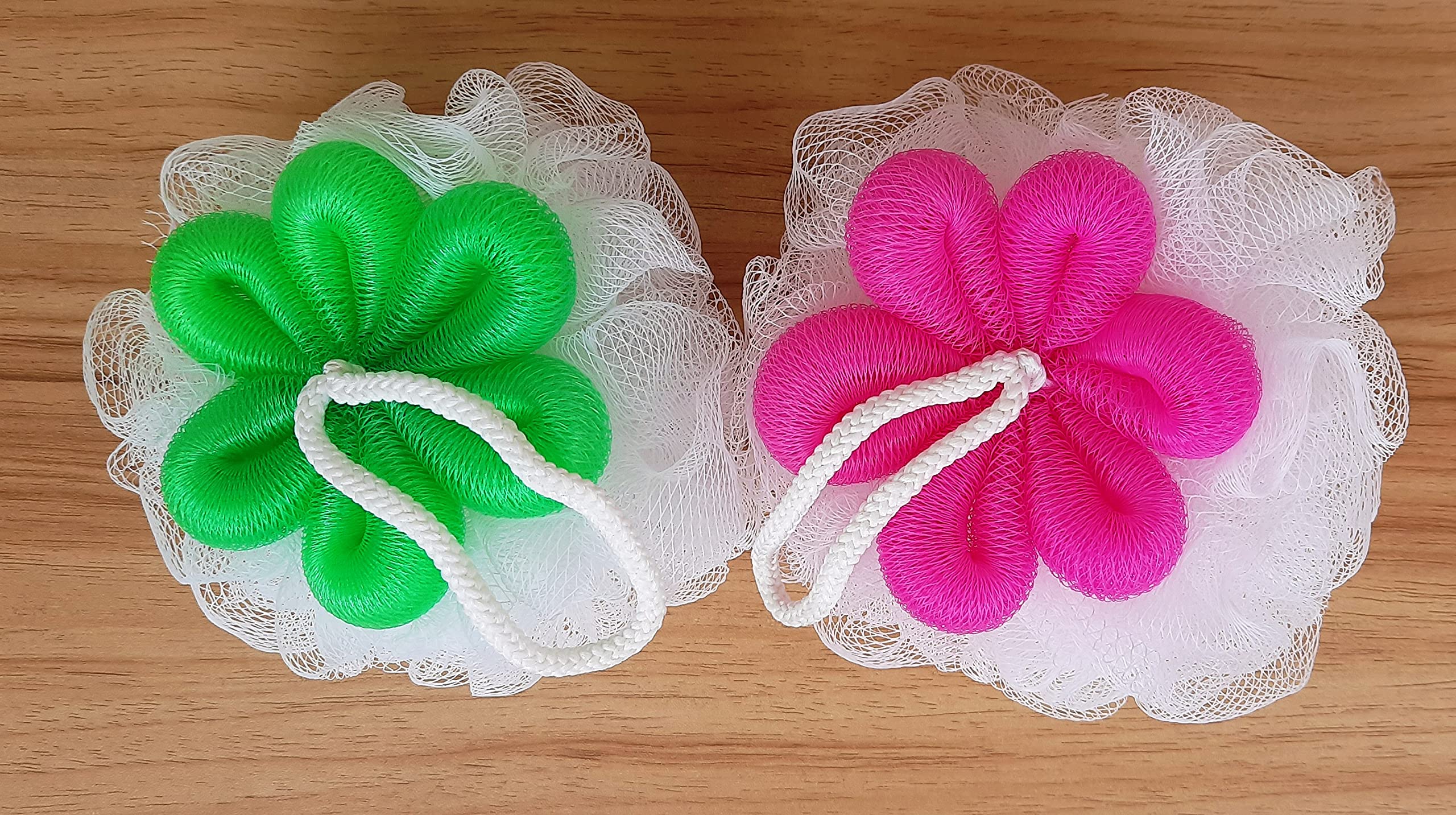 Luxury Bathing Round Loofah for Men and Women | Body Sponge, loofah body scrub for bath | Bath Loofah Sponge Scrubber Exfoliator for High Lather Cleansing (Color As per Availability Pack of 1)-image-15