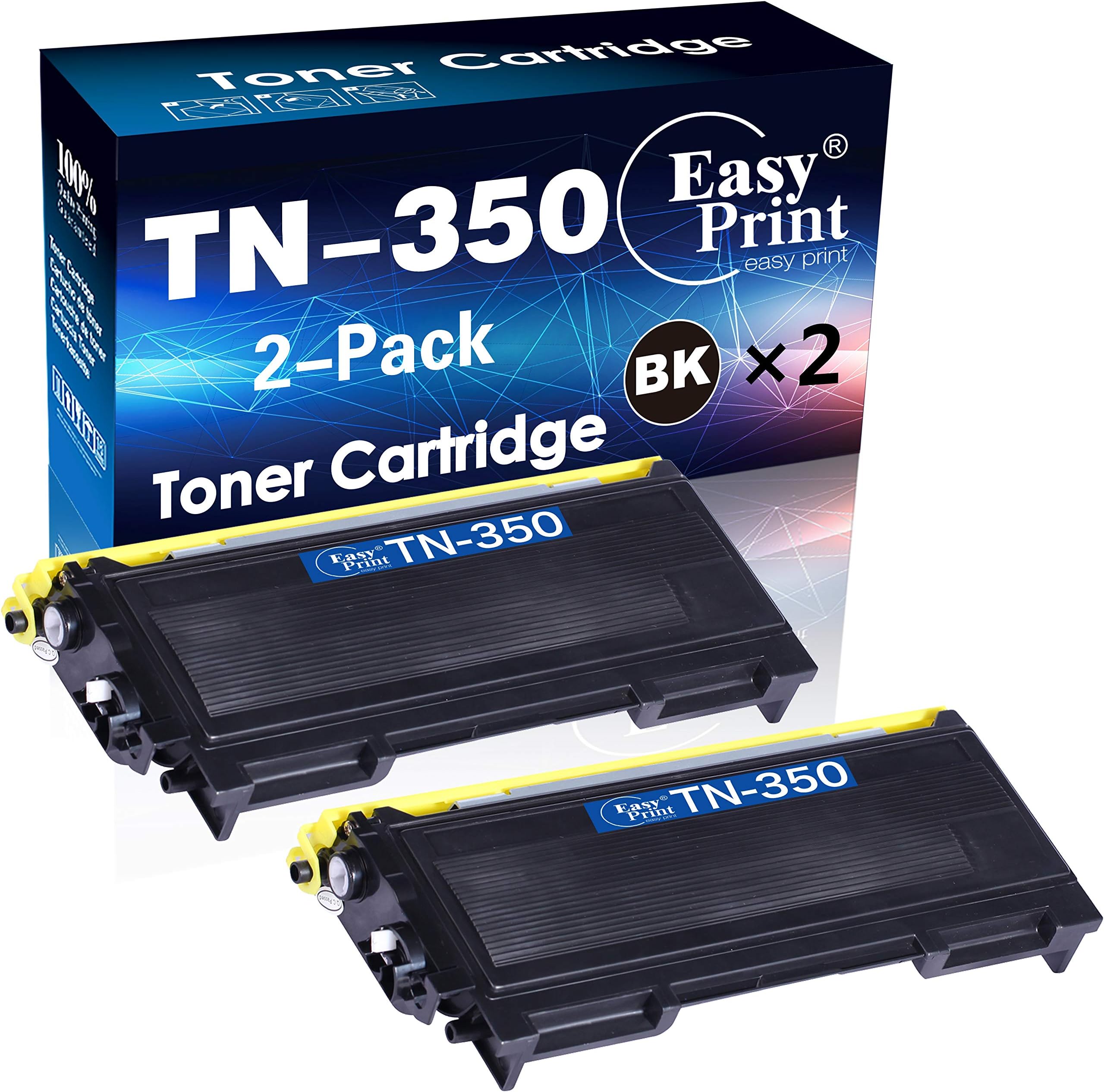 EASY PRINT EASY PRINT 2-Pack of Black Compatible TN-350 Toner Cartridge TN350 Used for Brother IntelliFax-2820 2920 MFC-7220 MFC-7420 MFC-7820N Printer, Sold by EasyPrint
