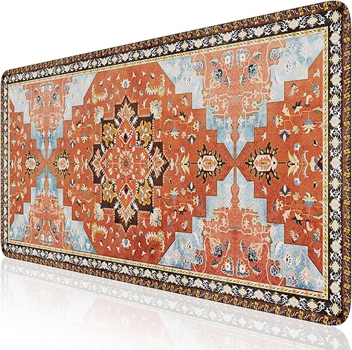 iCasso Alfombrilla de escritorio grande retro, alfombrilla de mouse para juegos XXL, alfombrilla de escritorio antideslizante con base de goma, disponible en Yaxa Guatemala