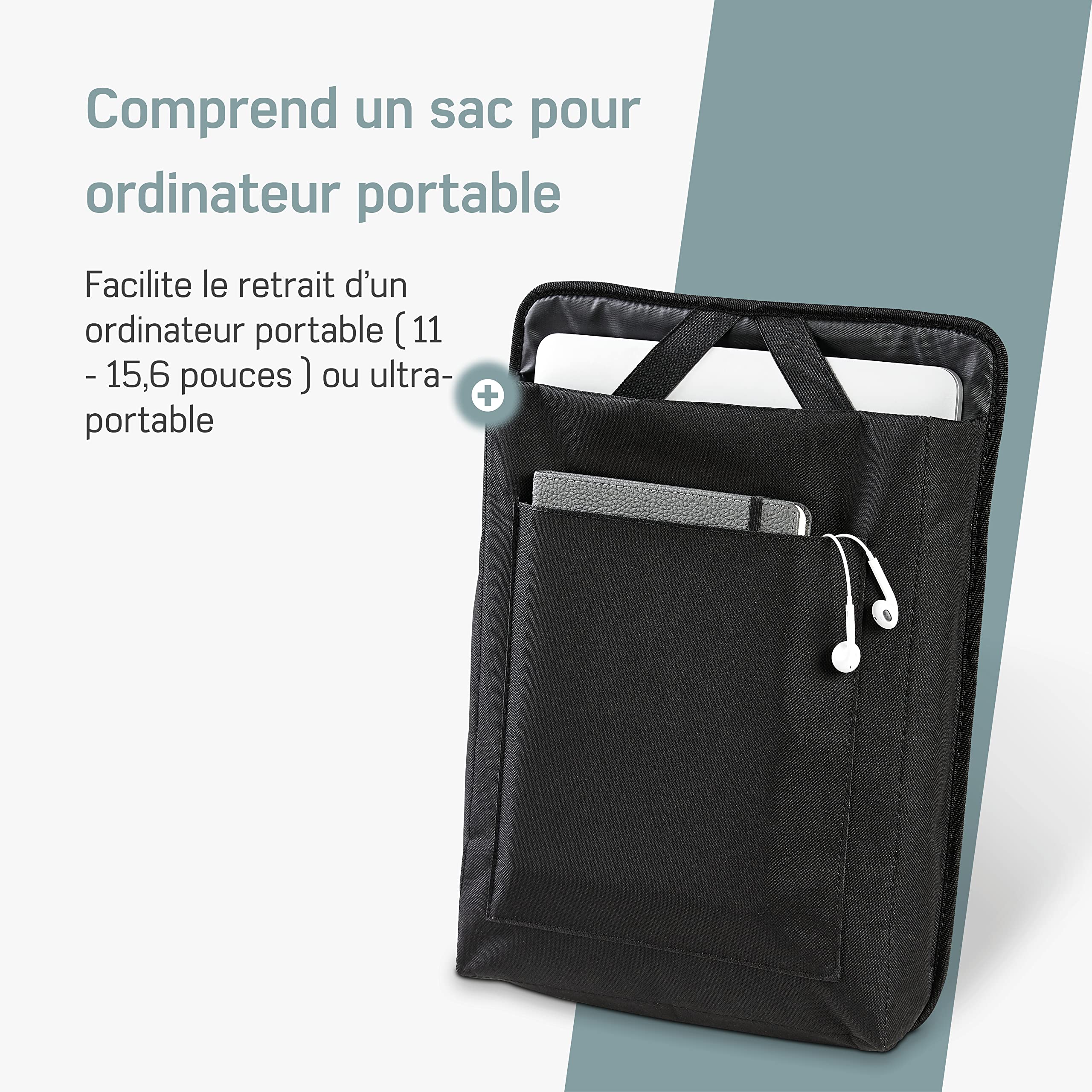 Borgen Sacoche Bicyclette Porte-Bagages Sac à Dos de Bicyclette 3 en 1 I Sacoche Porte-bagagesISac à bandoulière - 100% étanche, réfléchissant avec Sac Ordinateur Portable