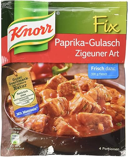 Knorr Fijar gulasch con pimientos (Paprika-Gulsch Zigeuner Art) (Paquete de 4)