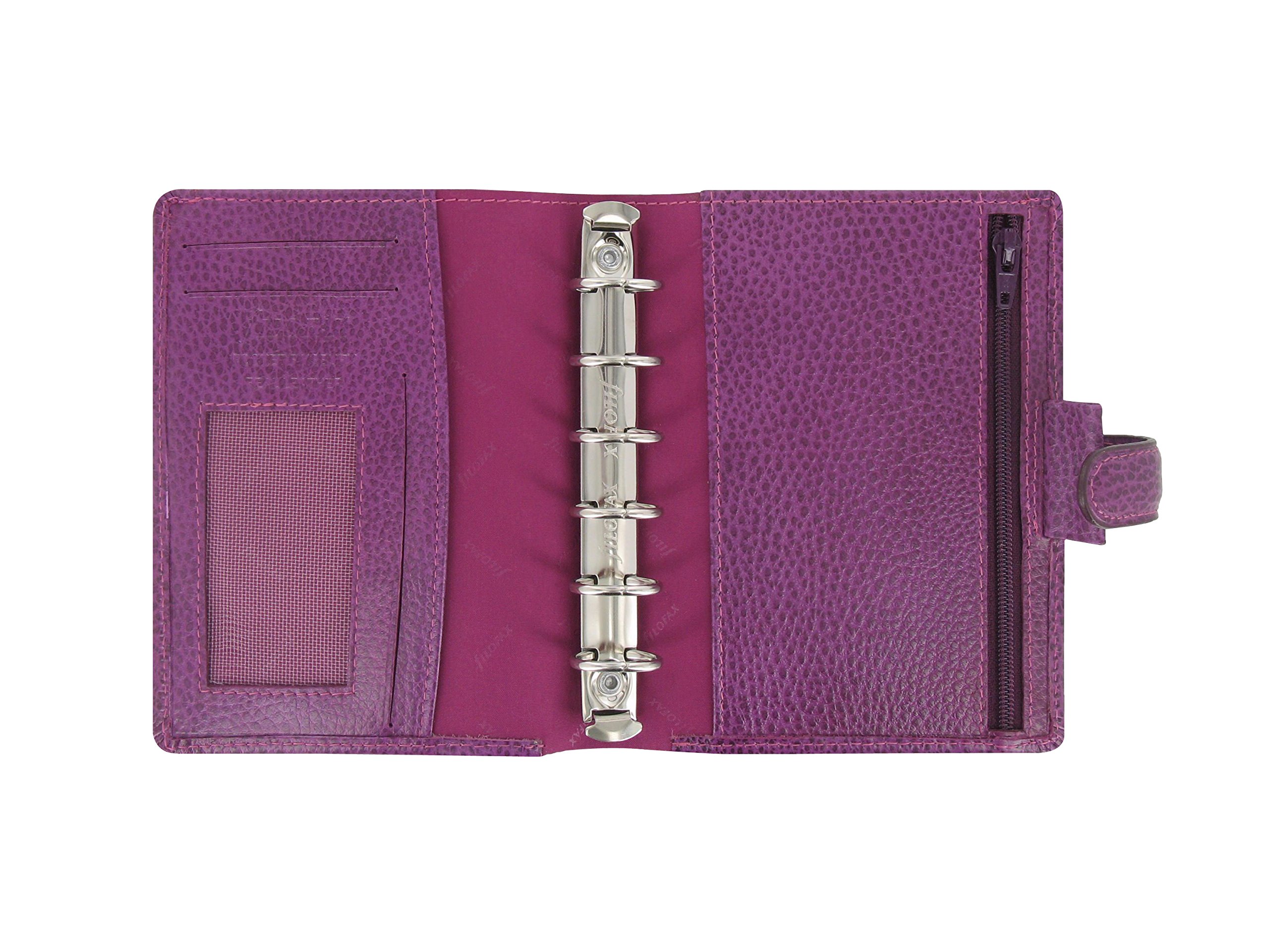 Filofax Finsbury Pocket Leather Organiser - Raspberry - Image 2