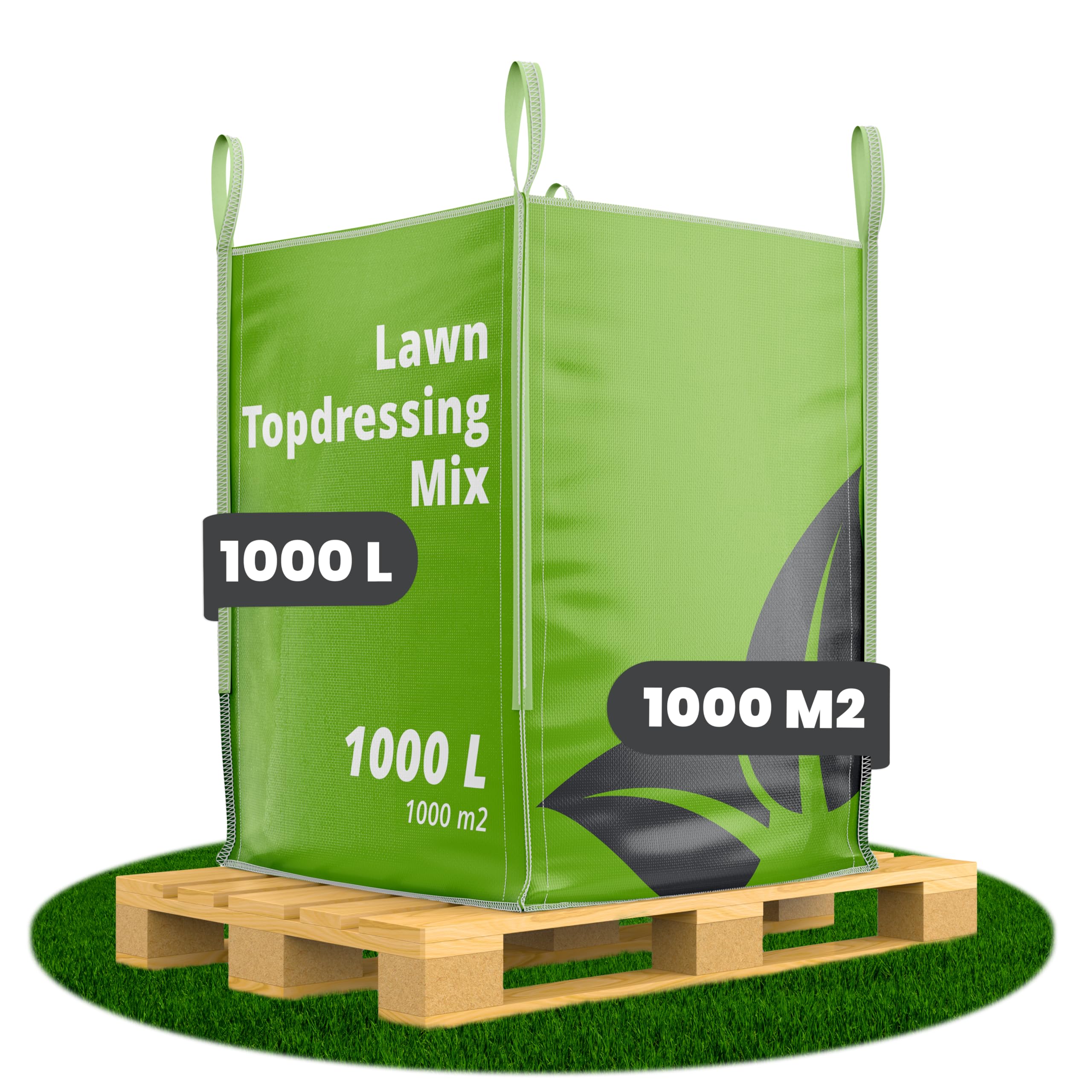 Rasendünger - Mischung Mit Mykorrhiza - Großer Beutel 1000L = 1000m2