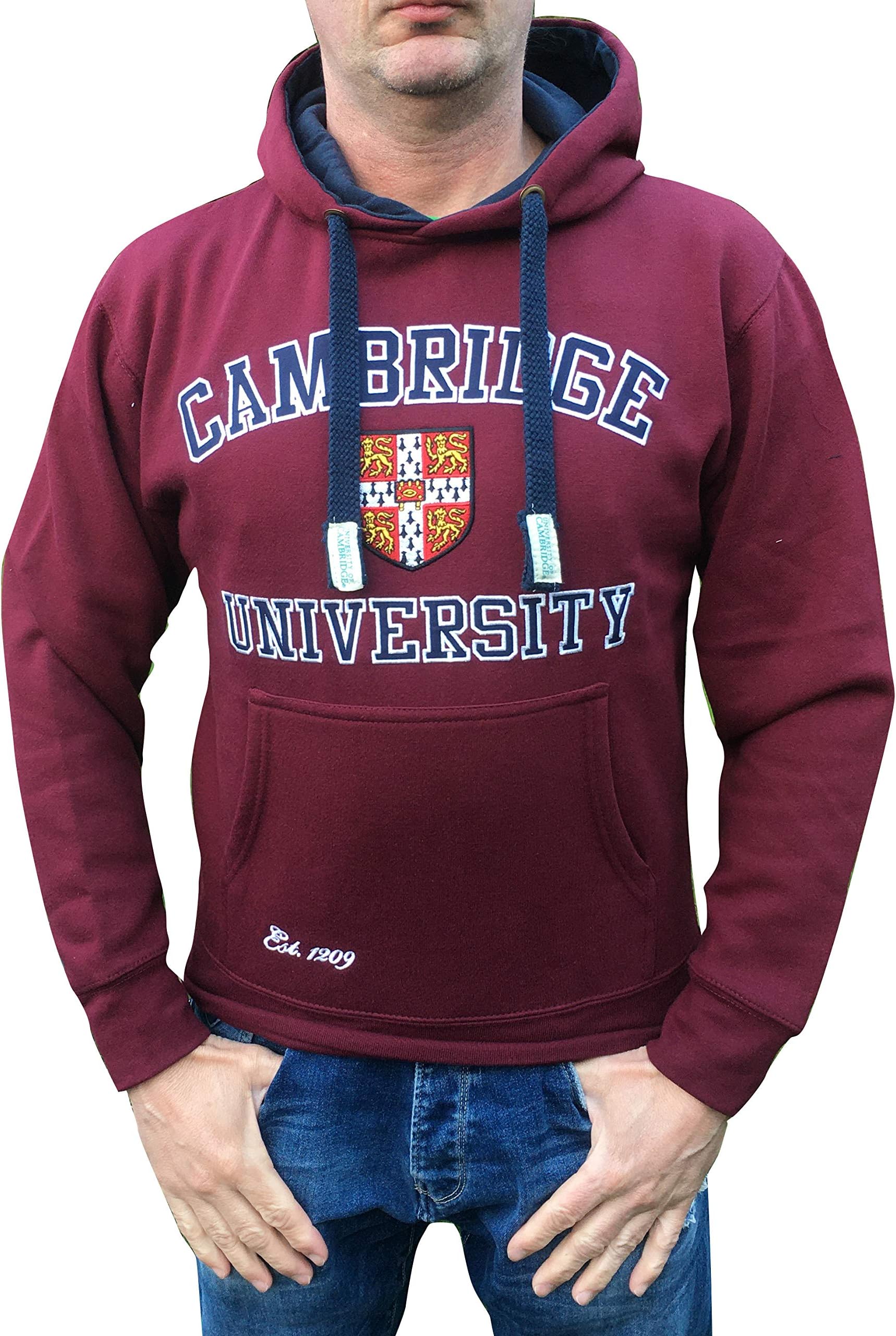 Cambridge UniversityOfficial Hoody - Burgundy - Official Apparel of The Famous Univeristy of Cambridge