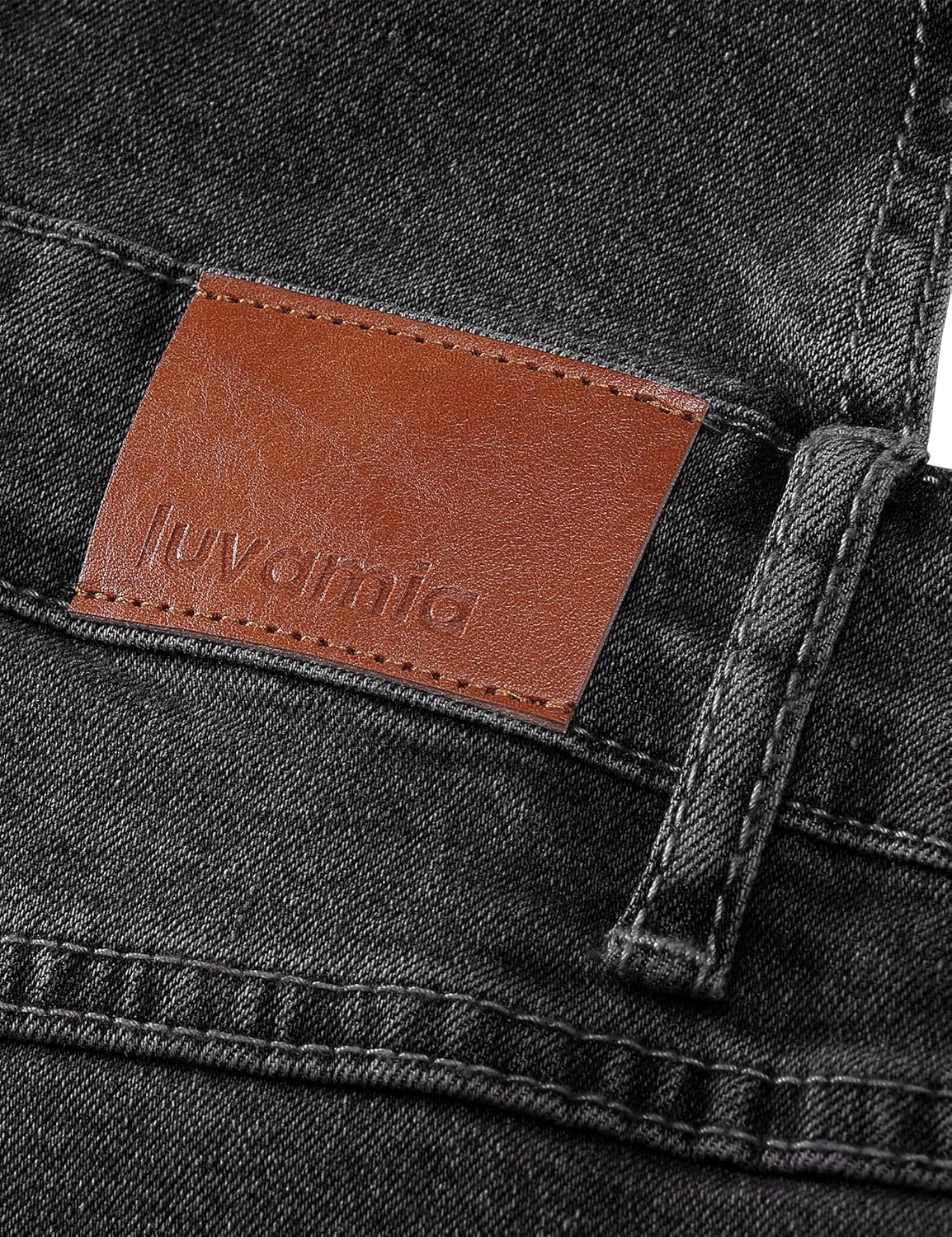 luvamia Jean Short Overalls for Women Baggy Adjustable Straps Bib Stretchy Denim Overall Jumpsuits Shortalls with Pockets - Image 5