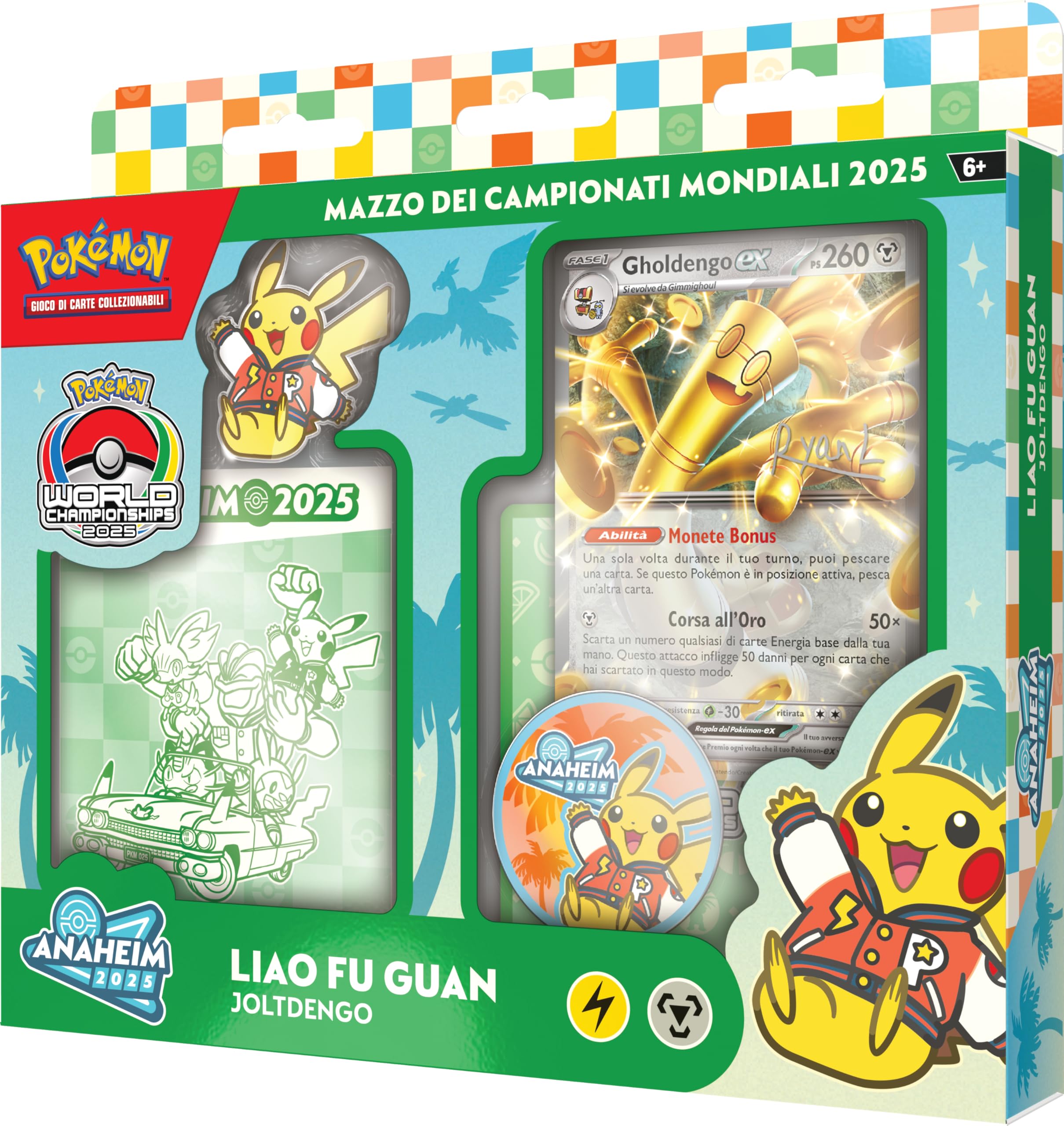 Pokémon: mazzo dei Campionati Mondiali 2025 del GCC Pokémon (Liao Fu Guan), Edizione in Italiano