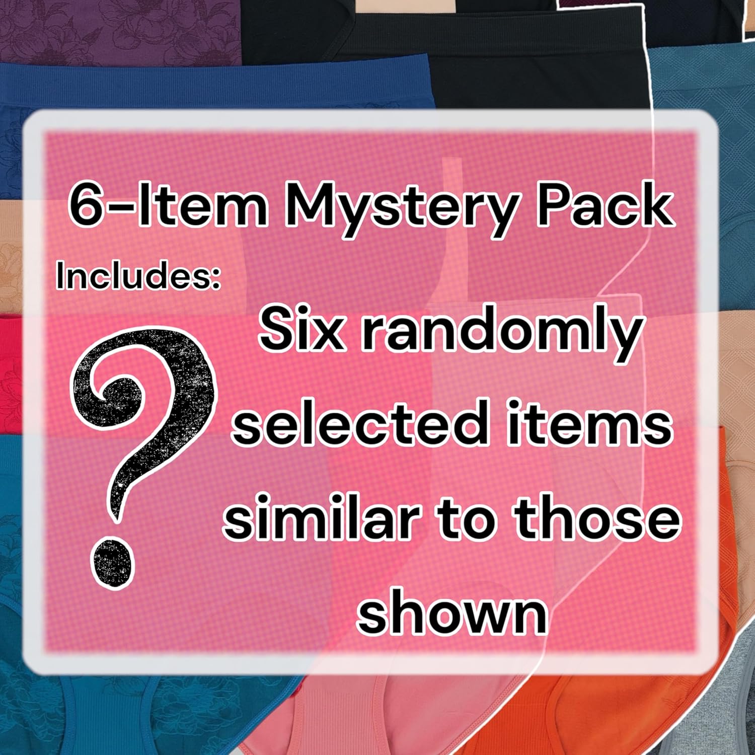 ToBeInStyle Women's Multi-Pack of Randomly Selected Seamless Stretch High Rise Waist Briefs - Image 2