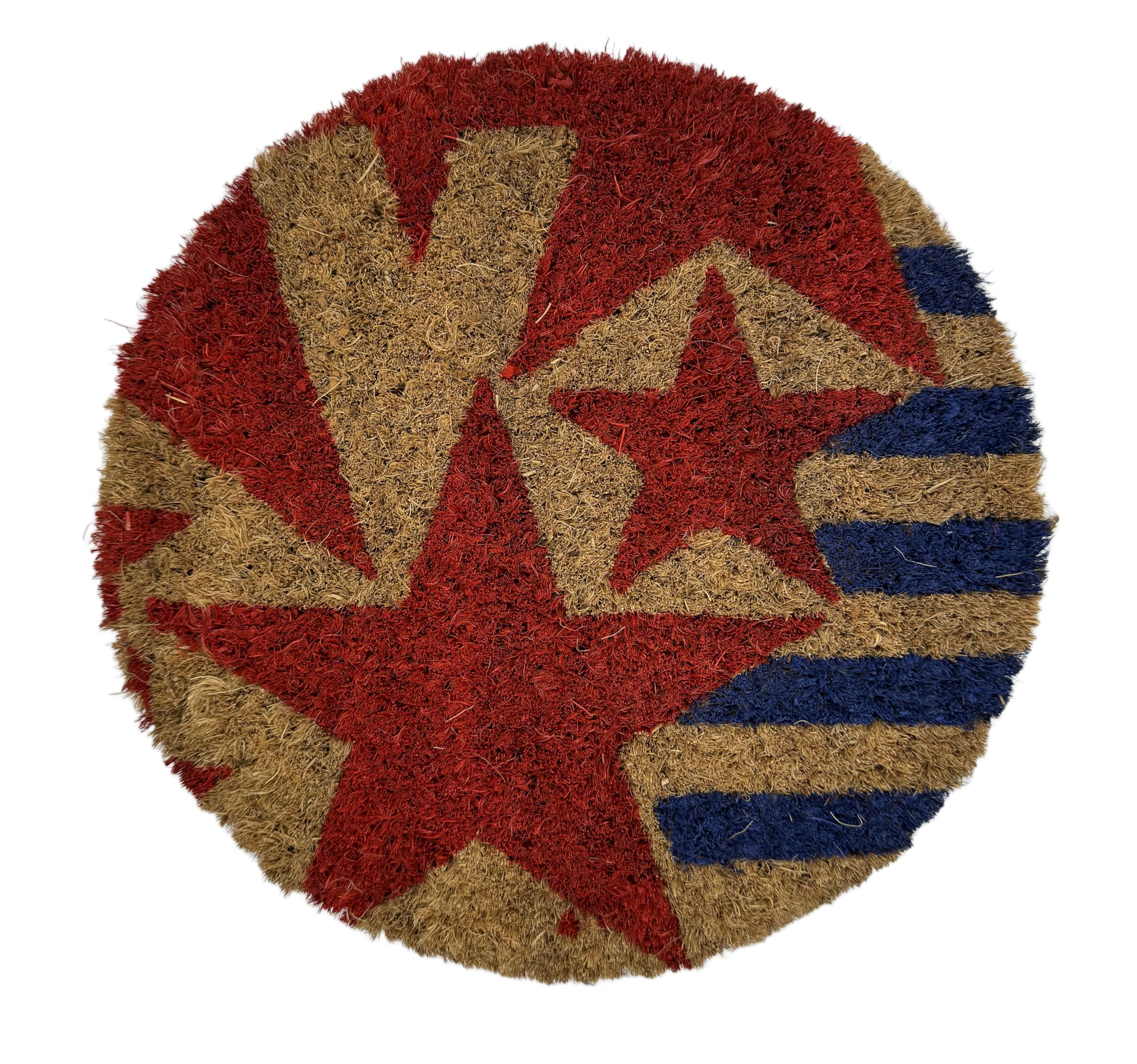 Stars and Stripes 9 Inch Round Insert for 2' X 3' Doormat, Fits Calloway Mills 160012436 Door Mat