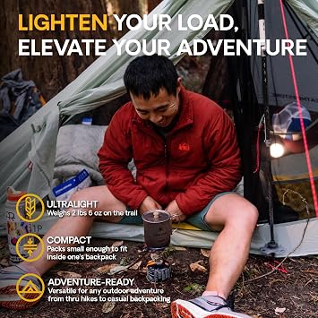 Featherstone Backbone Ultralight Tent for Backpacking, Camping, Thru Hiking - Trekking Pole Backpacking Tent - Waterproof, Single-wall, Durable Shelter - Compact, Light, Easy to Carry