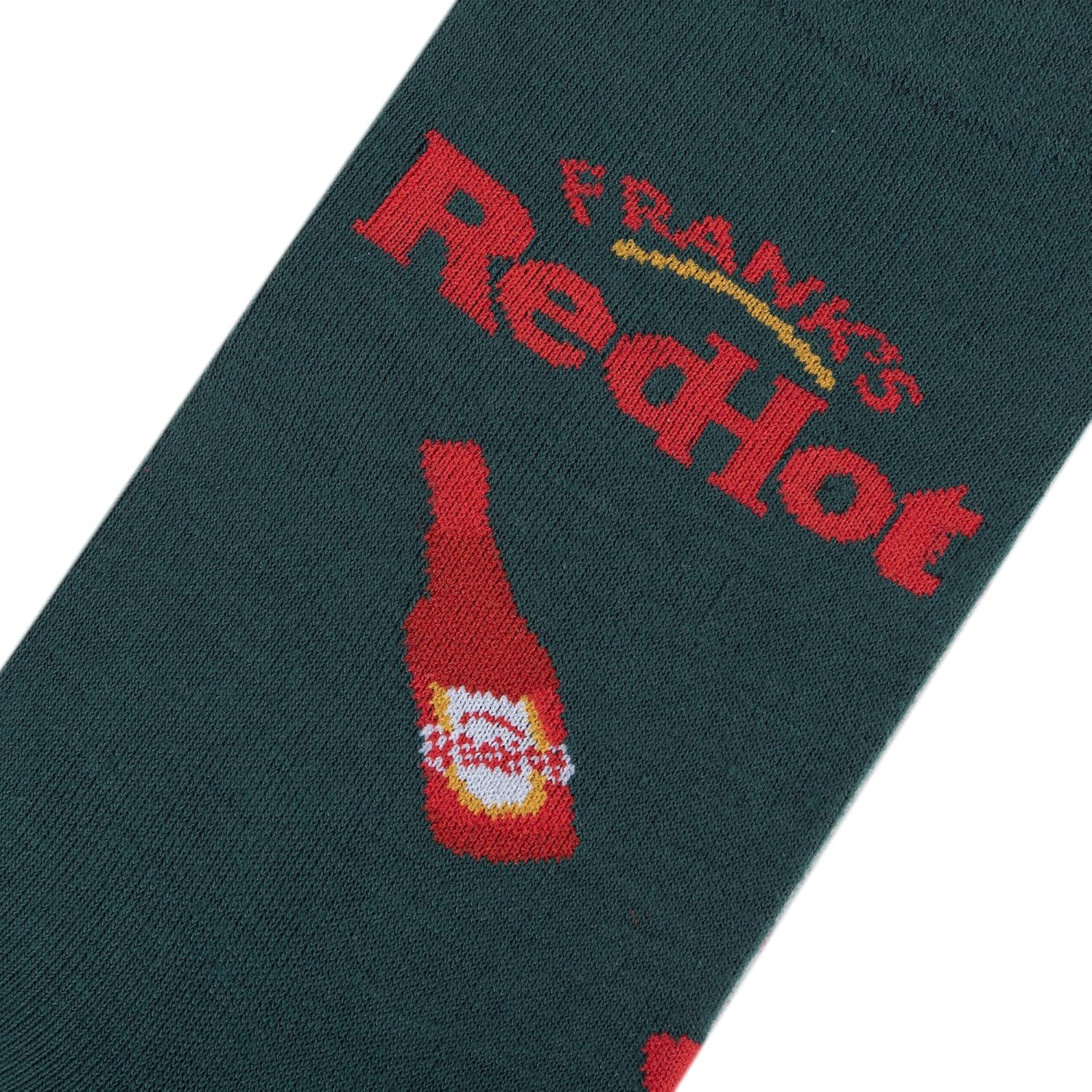 Crazy Socks, Franks Red Hot, Funny Socks for Men Women, Fun Crew Print, Large - Image 4