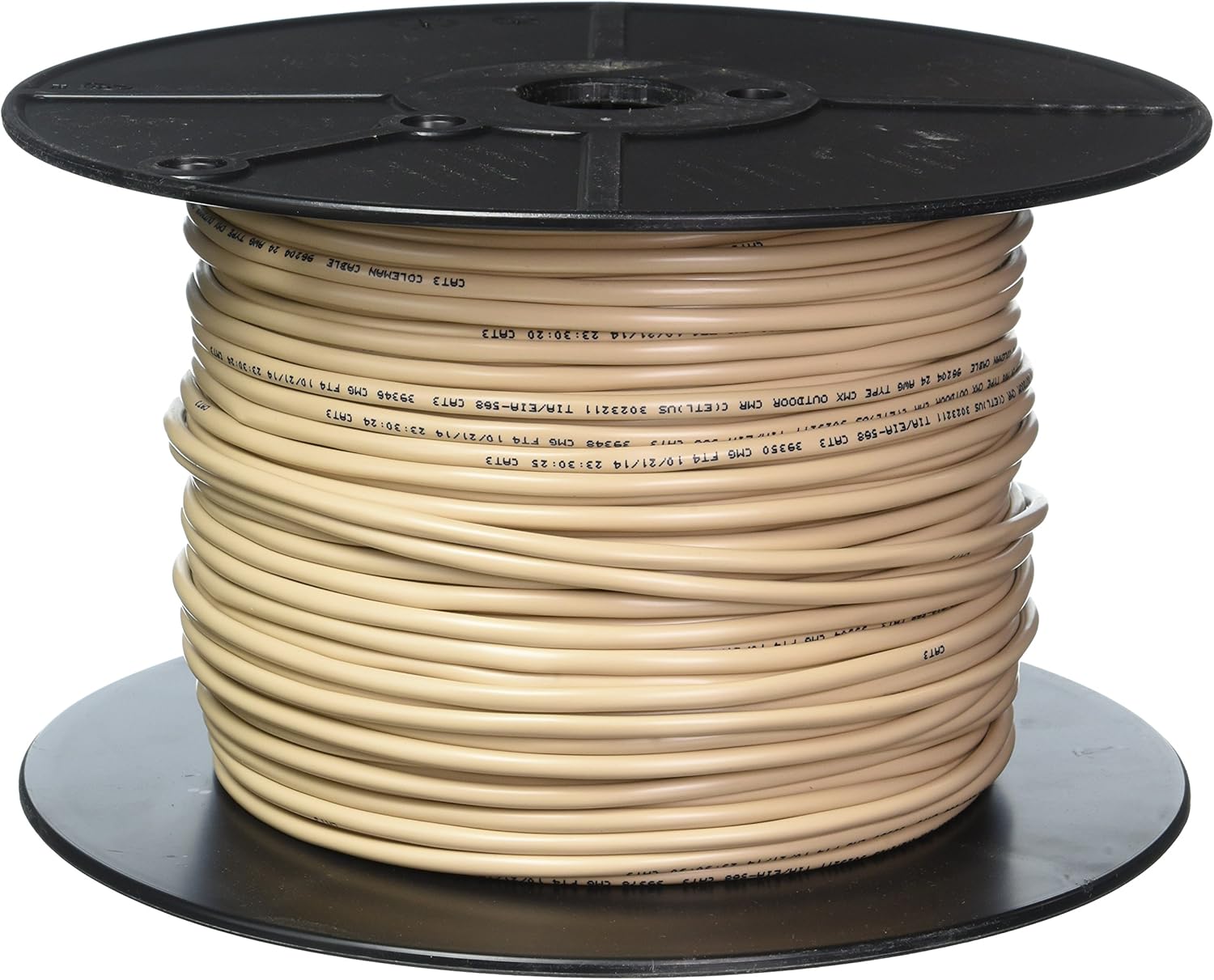 COLEMAN CABLE INC 962040533 24/4 Pair Round Phone Wire, 500Feet