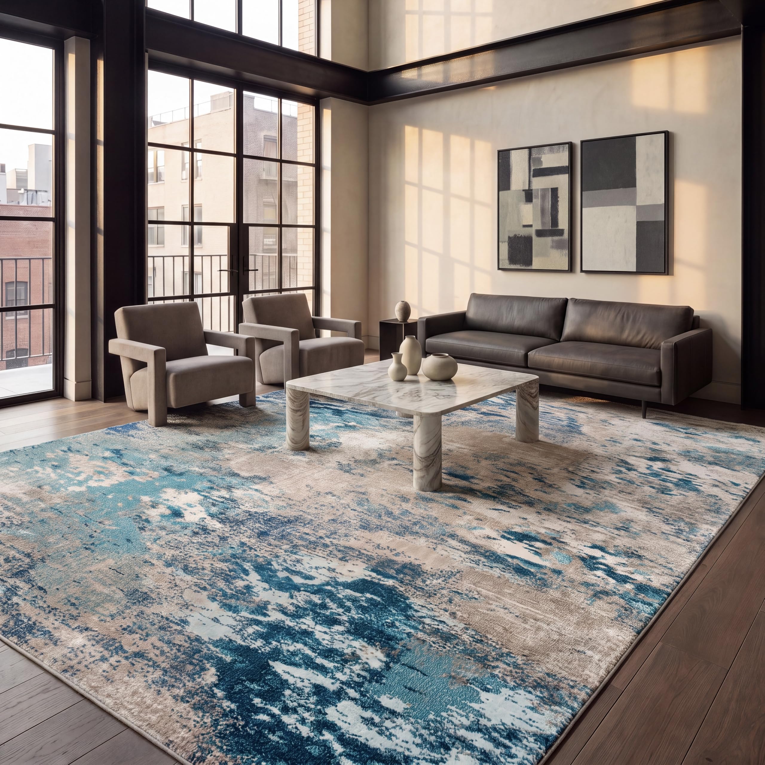 SAFAVIEH Madison Collection Abstract Rug