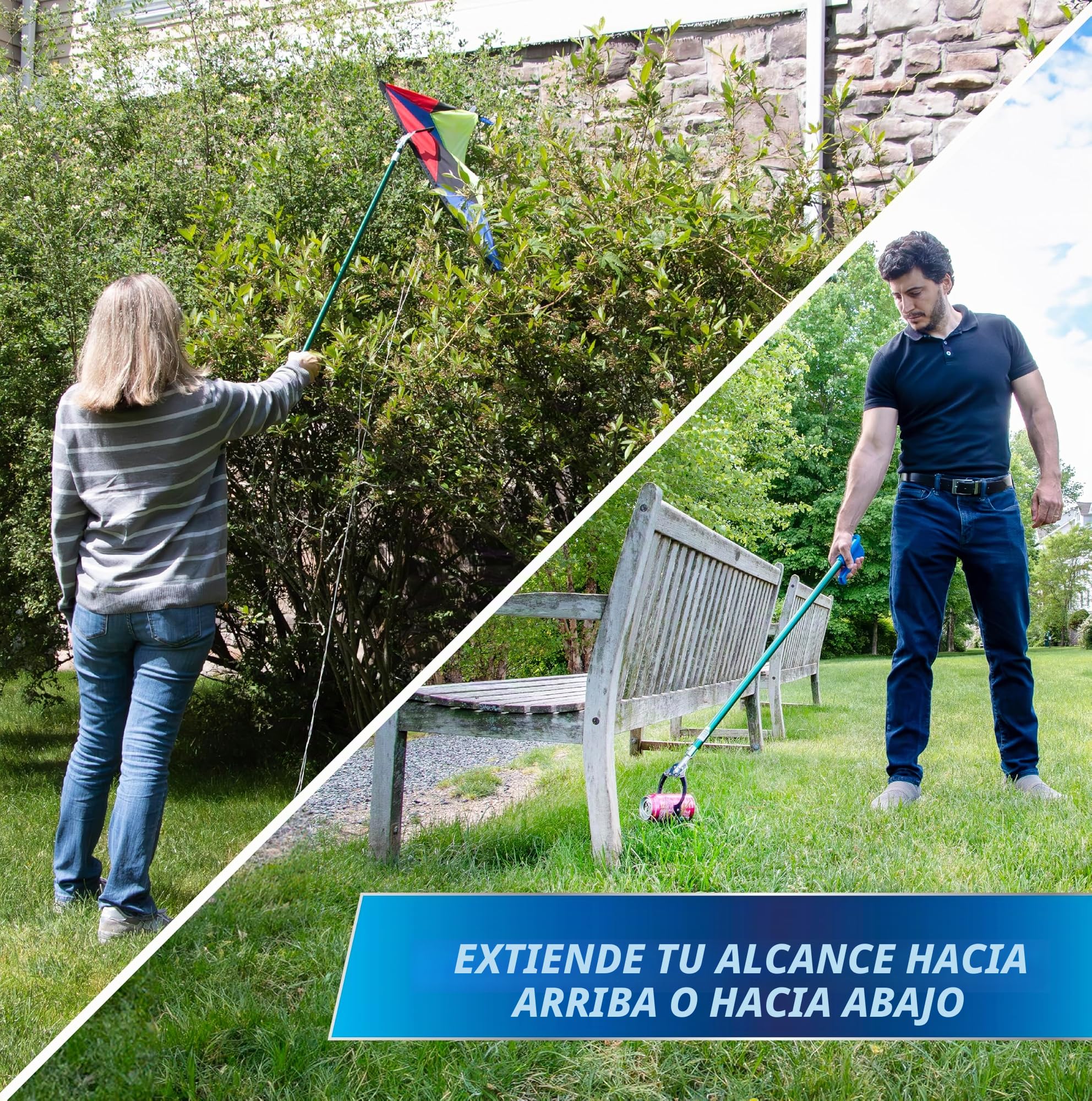 Unger Professional 36" Nifty Nabber Reacher-Herramienta de Agarre y recogedor de Basura, Seleccionar, Verde, 91.44 cm