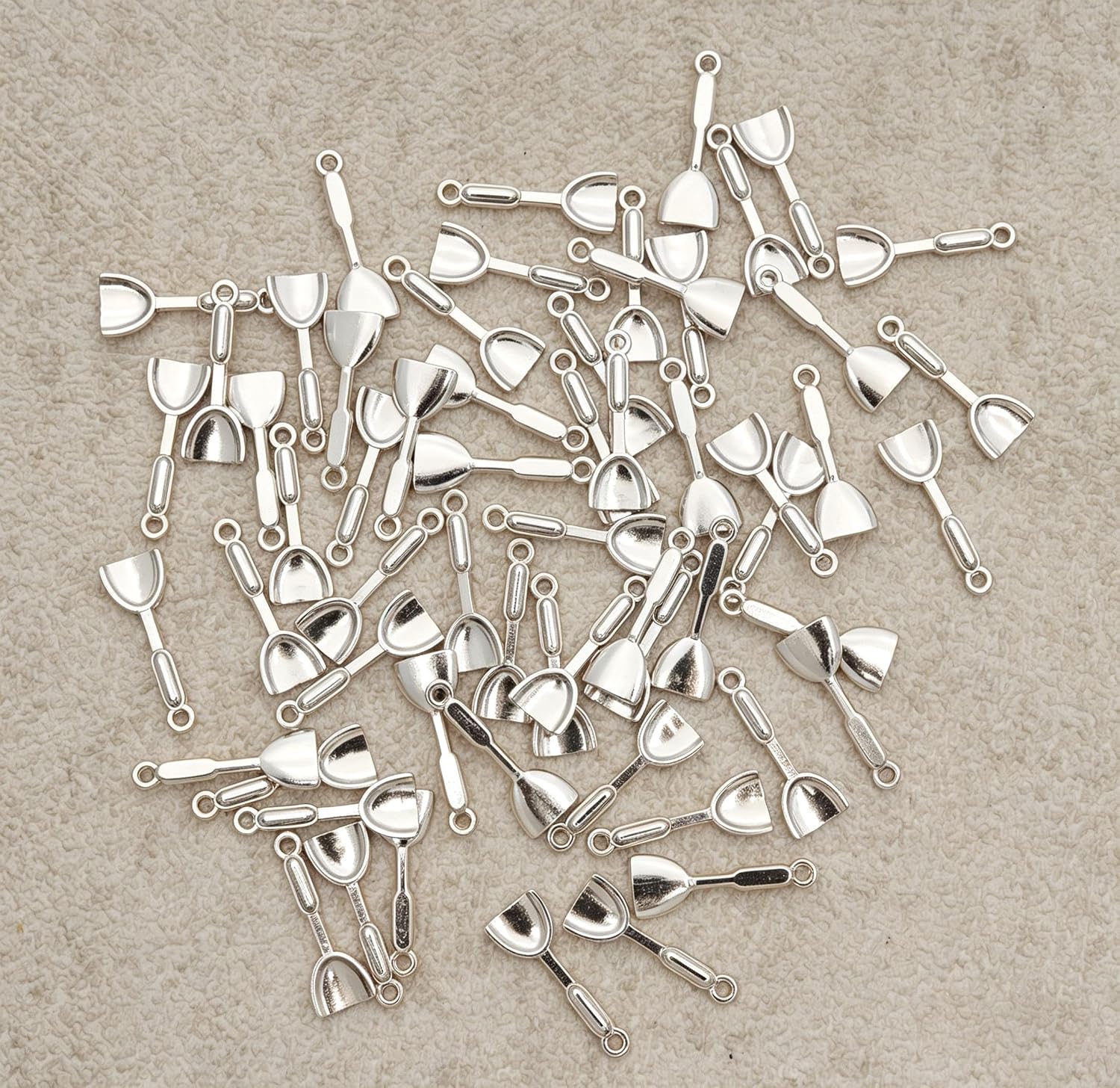 sowaka 60 Pcs Spatula Charms Metal Kitchen Home for Bracelets 1.9 x 0.7 cm image 4