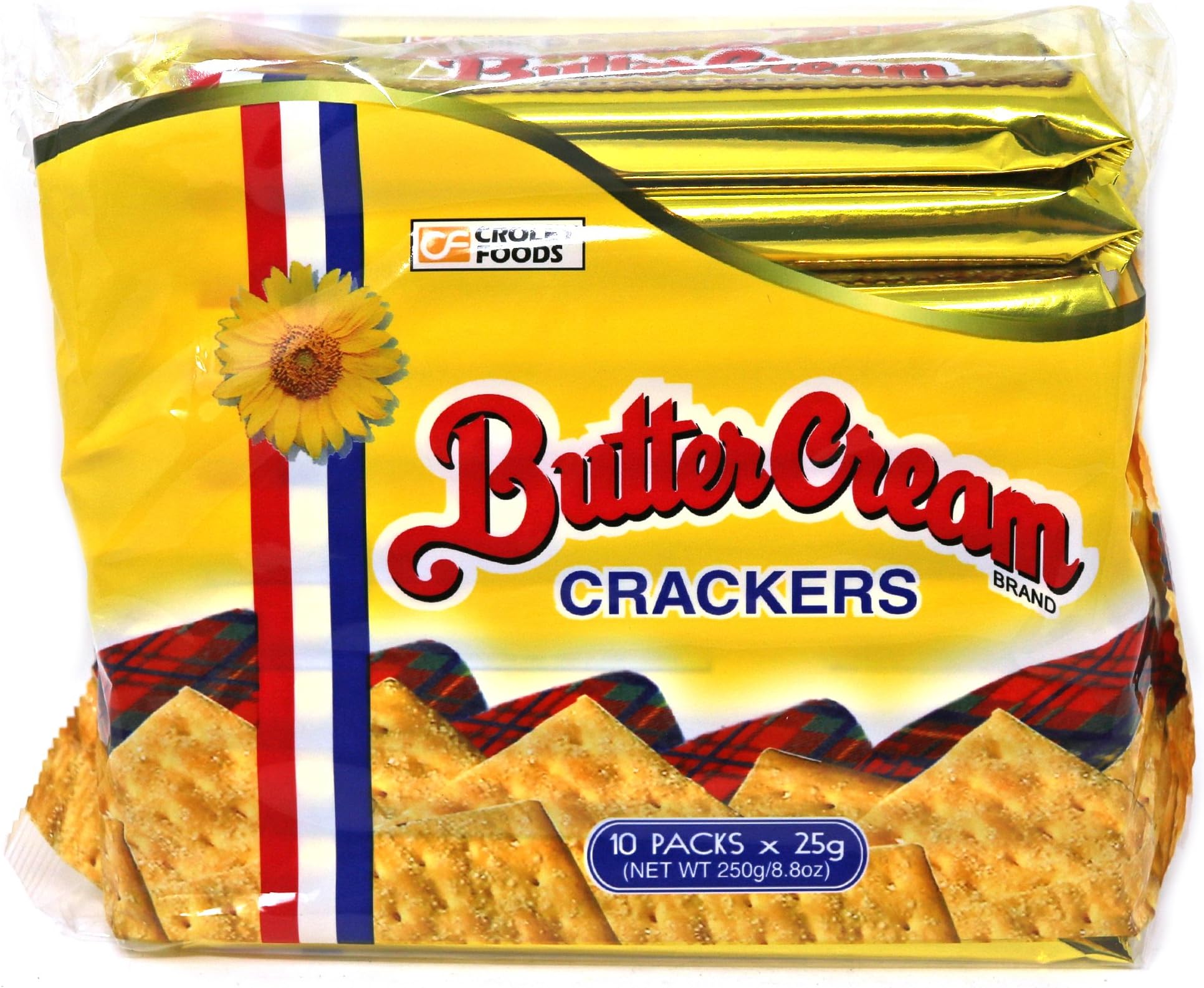 Butter Cream Crackers 10 Packs 250g (Pack of 2)