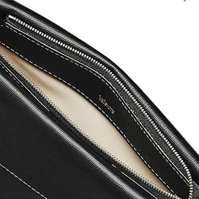 VALEXTRA ポケット ショルダーバッグ 黒 NEW ヴァレクストラ新作「ポケットバッグ」洗練されたアシンメ