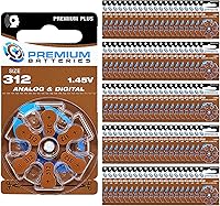 Vista 22 de Premium Batteries Tamaño 10 Batería de audífono de 1.45V Lengüeta amarilla (6 Baterías)
