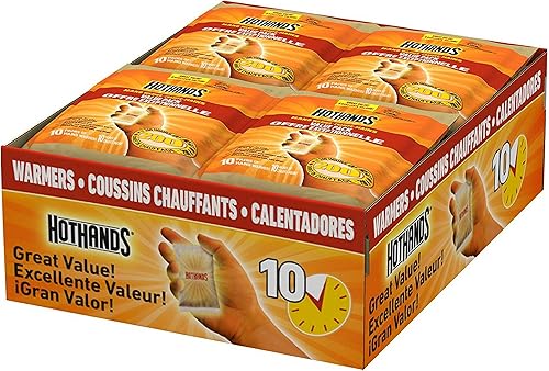 HotHands Calentadores de manos – Calentadores activados por aire naturales sin olor de larga duración – Hasta 10 horas de calor – 160 calentadores