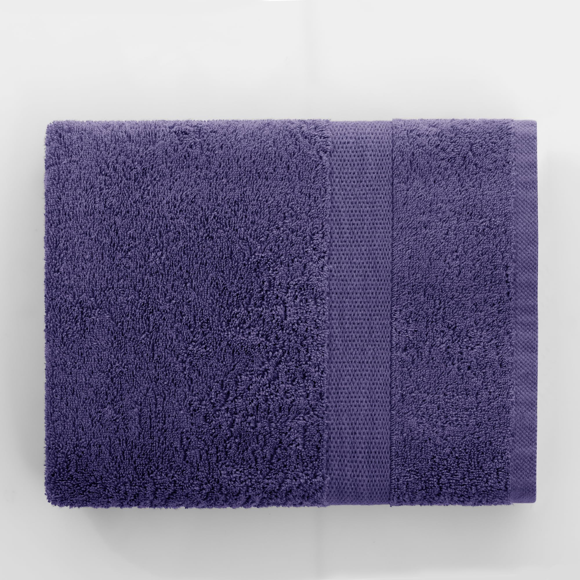 DecoKing Juego de 10 Toallas de algodón de Calidad de 525 g/m², 4 Toallas de 30 x 50 cm, 4 Toallas de Mano de 50 x 100 cm y 2 Toallas de baño de 70 x 140 cm, Color Morado y Absorbente
