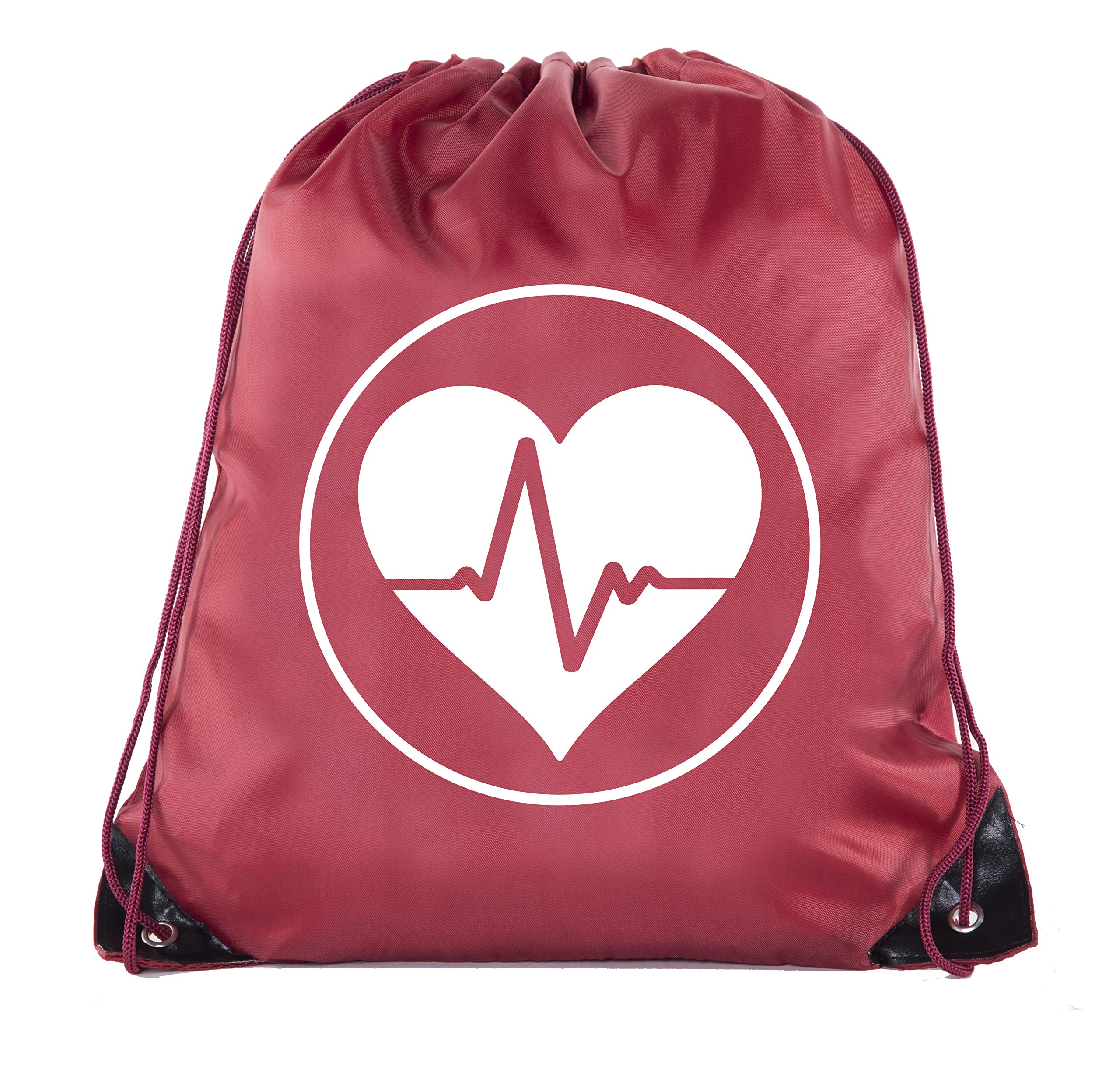 Mato &amp; Hash First Aid Backpack Drawstring Medical Bag for Emergencies or Epi Pen &amp; Medicine - 6PK Maroon CA2500FirstAid S3