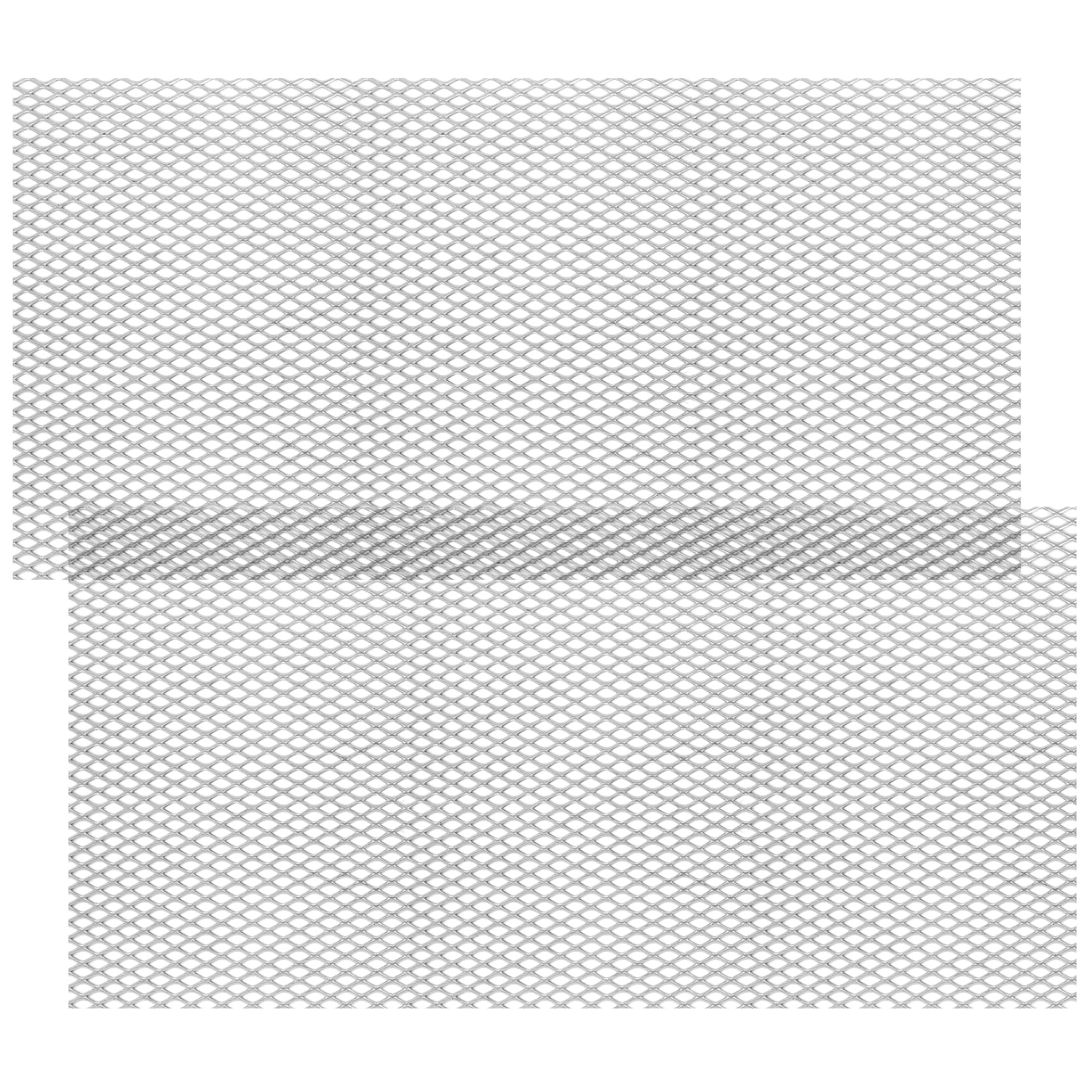 Photo 1 of 2PCS Steel Expanded Metal Sheet Flattened 48 x 24 Inches, 11 Gauge Thick Cold Rolled Steel Mesh Sheet for BBQ Grill, Perforated Sheets Metal Grate Screen for Smoker and DIY Projects Indoor Outdoor