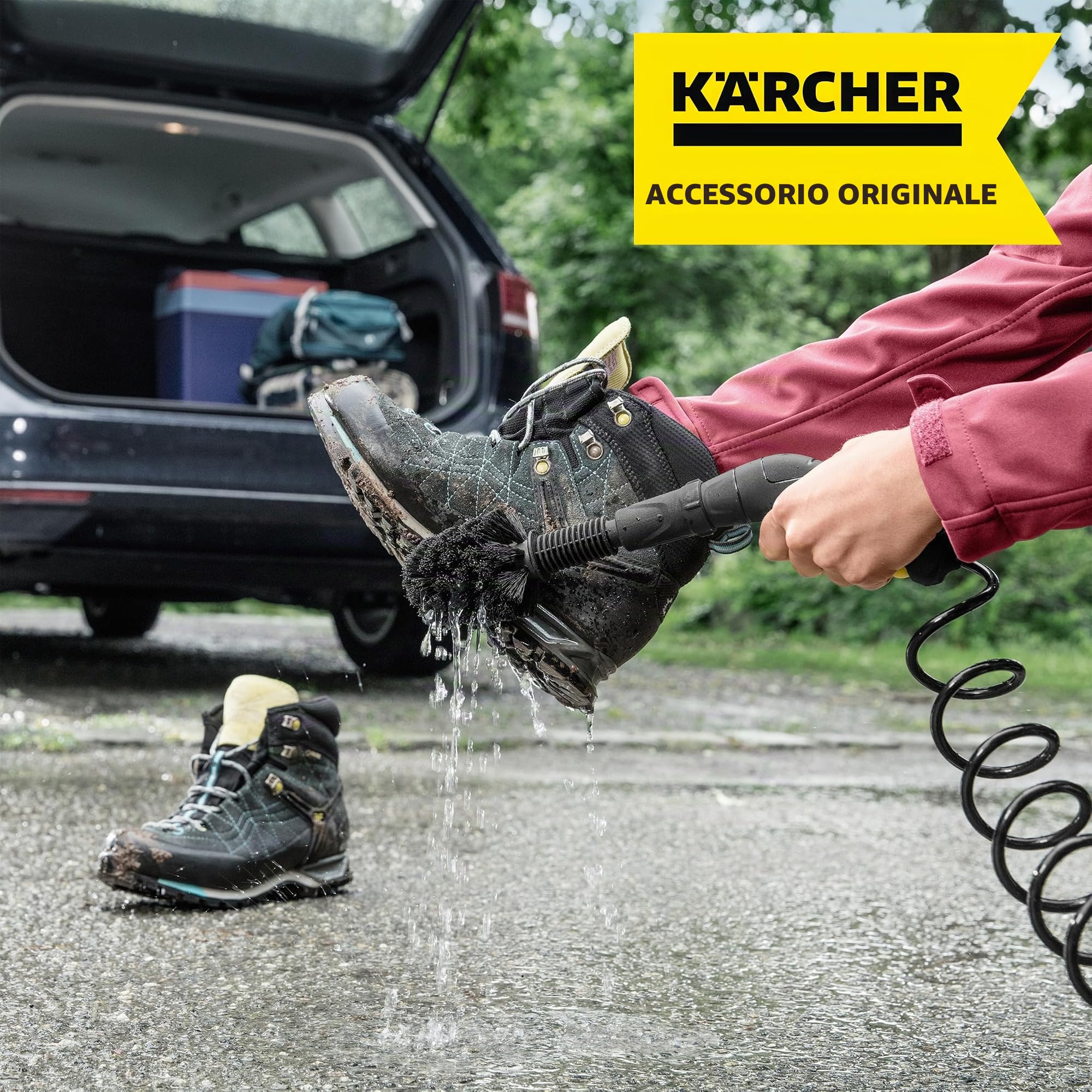 KÄRCHER Set accessori Adventure Box, compatibile con OC 3, utile per chi è sempre in viaggio, include spazzola universale e tubo di aspirazione