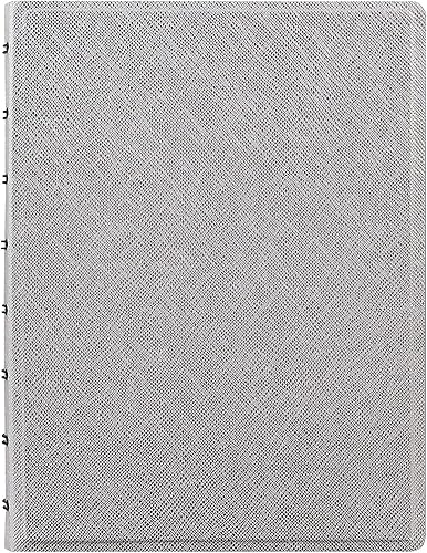 Miniatura 2 de Filofax B115076U - Cuaderno metálico Saffiano recargable, tamaño A5, 112 páginas móviles de color crema, incluye 4 índices (uno con bolsillo) y
