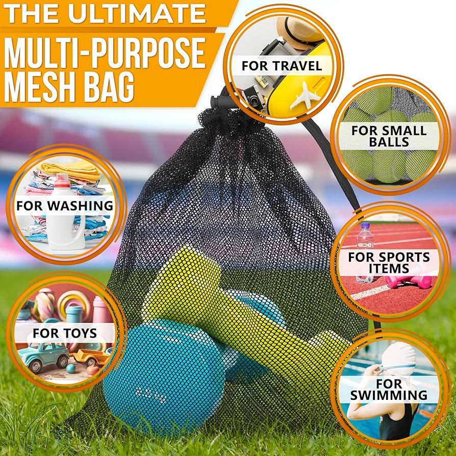 wind and sea WDS SPORT MESH BAG コバルトブルー Amazon.com: Mesh Bags Drawstring 5Pcs – Strong, Lightweight